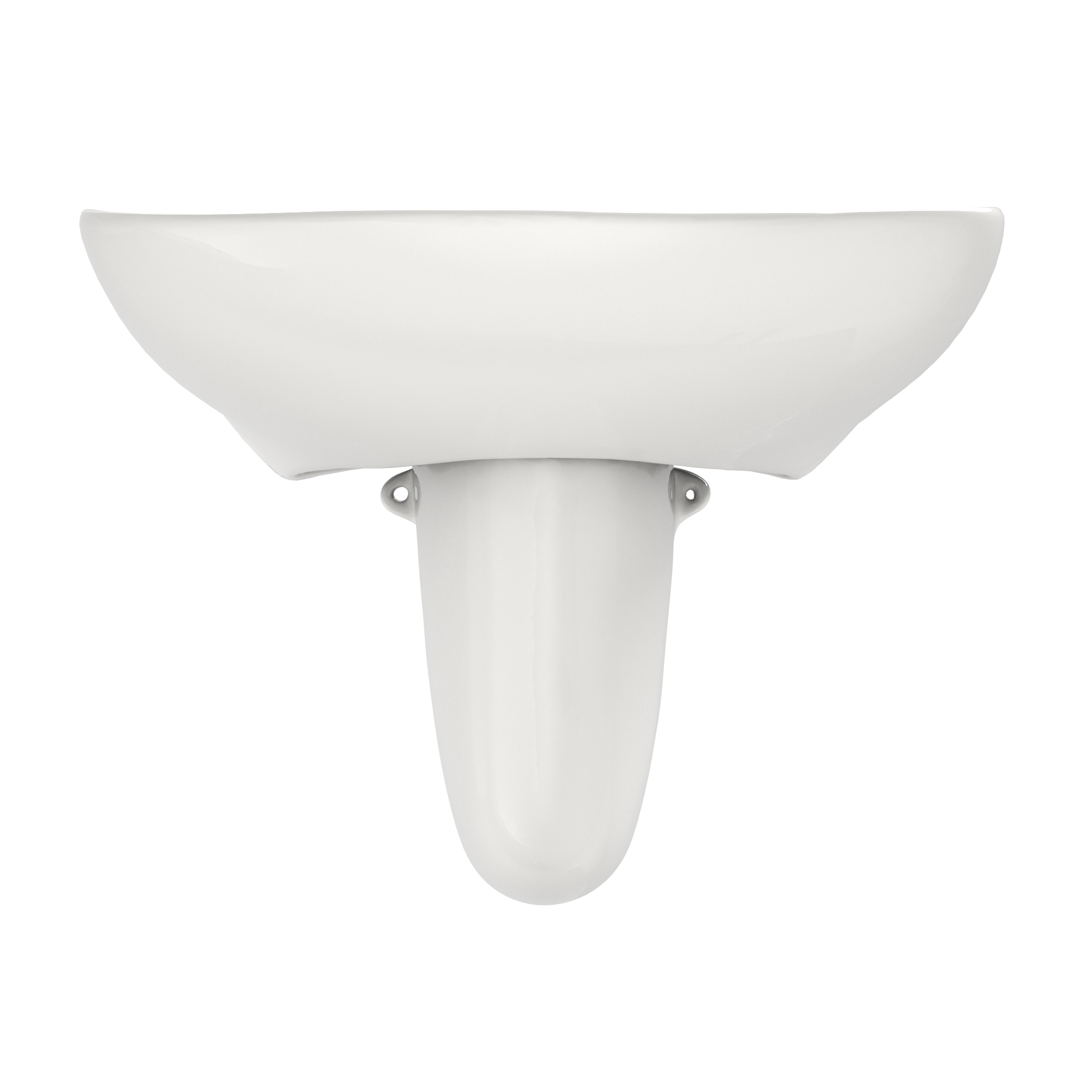 TOTO Prominence Oval Wall-Mount Bathroom Sink with CEFIONTECT and Shroud for 8 Inch Center Faucets, Colonial White, Vitreous China, LHT242.8G#11