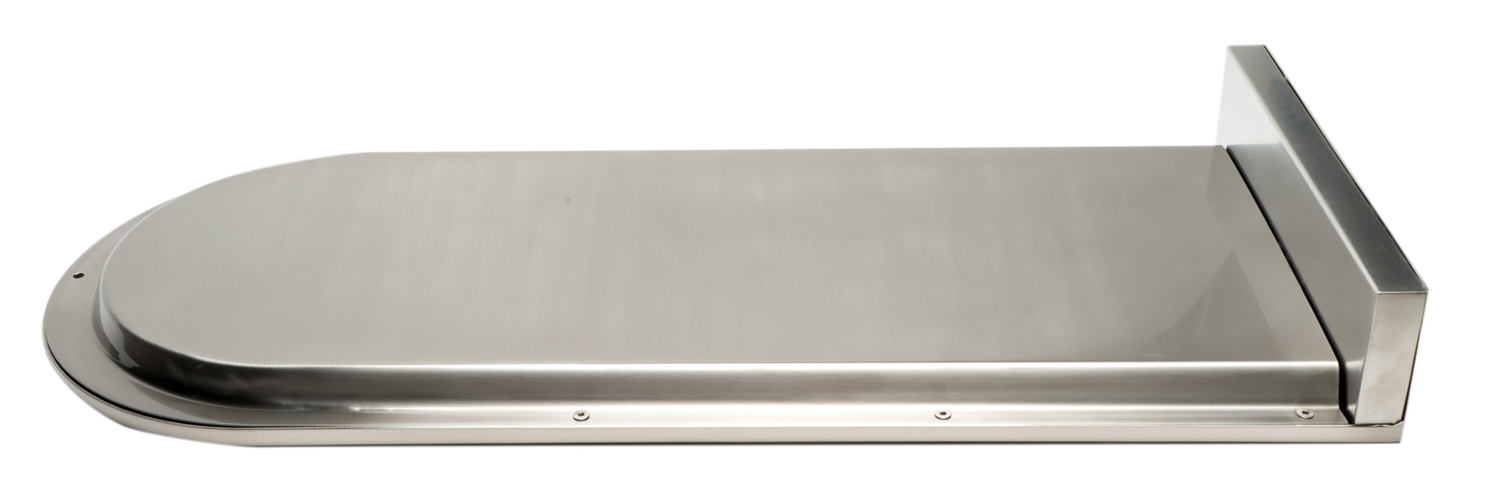 Alternate Image for ALFI brand RAIN10RW-BN Brushed Nickel 10" Wall-Mounted Square Waterfall Rain Shower Head, Brass