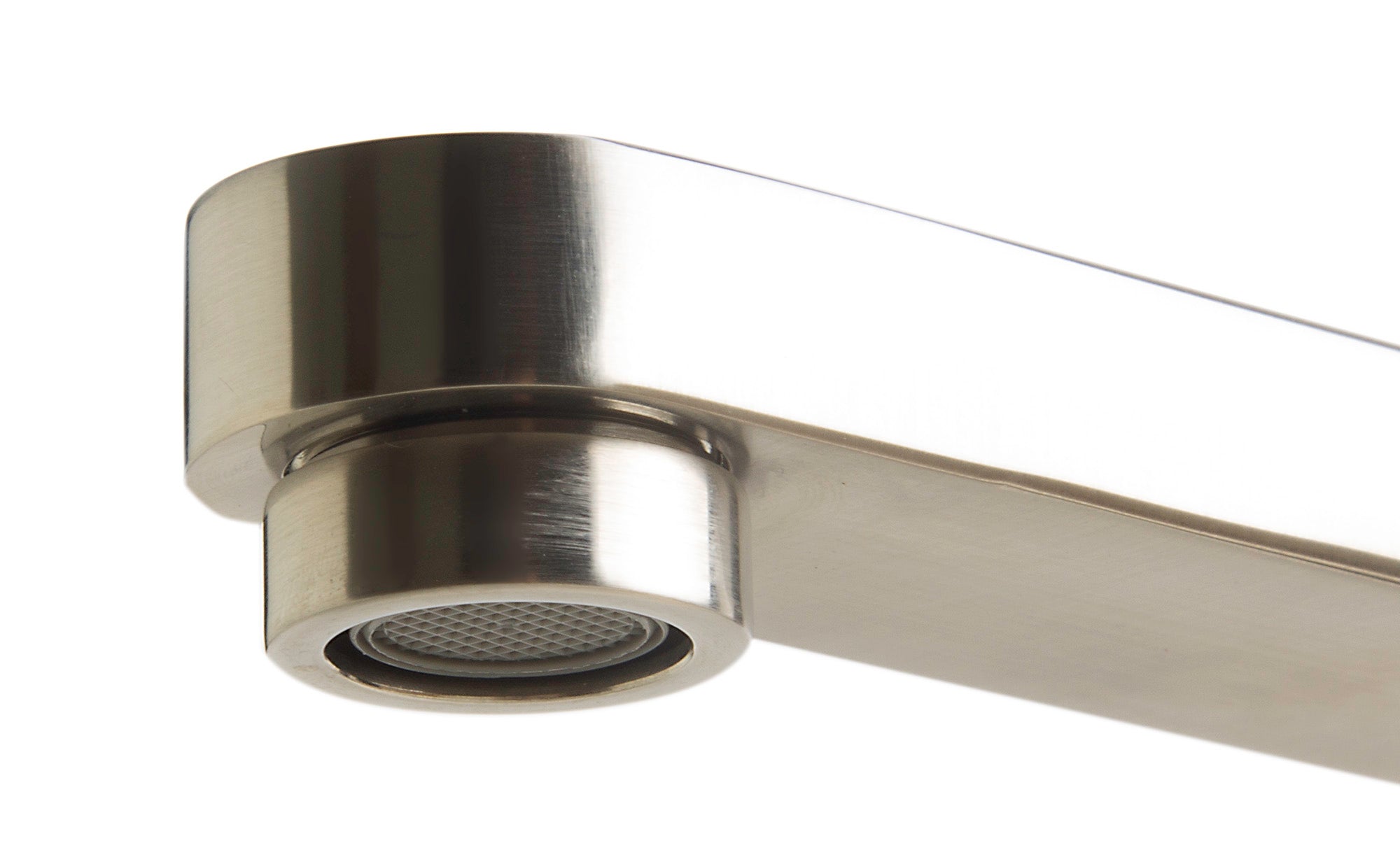 Alternate Image for ALFI brand Brass, AB2703-BN Brushed Nickel Deck Mounted Tub Filler and Round Hand Held Shower Head