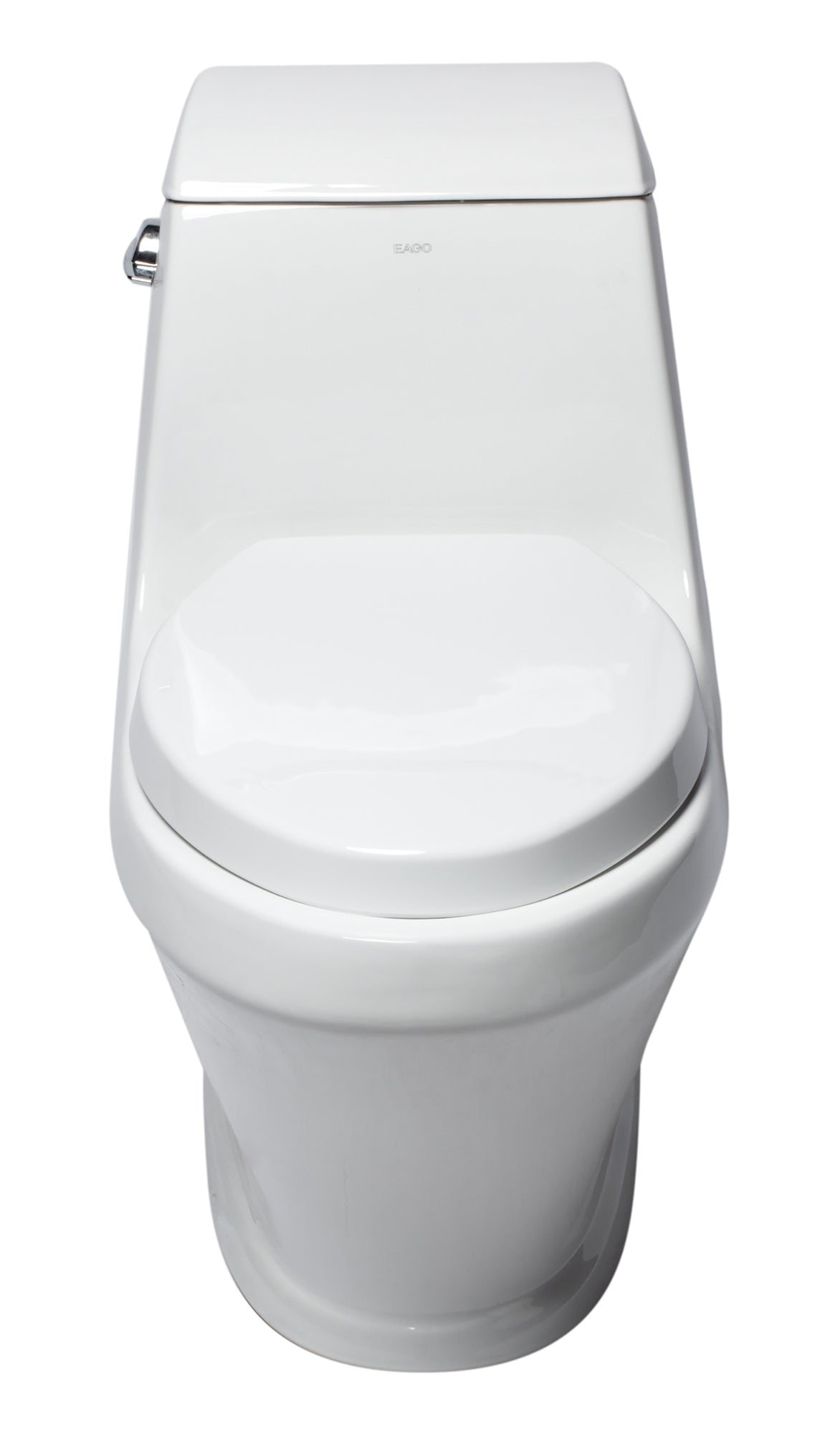 Alternate Image for EAGO Porcelain, White, TB133 Single Flush One Piece Ceramic Toilet
