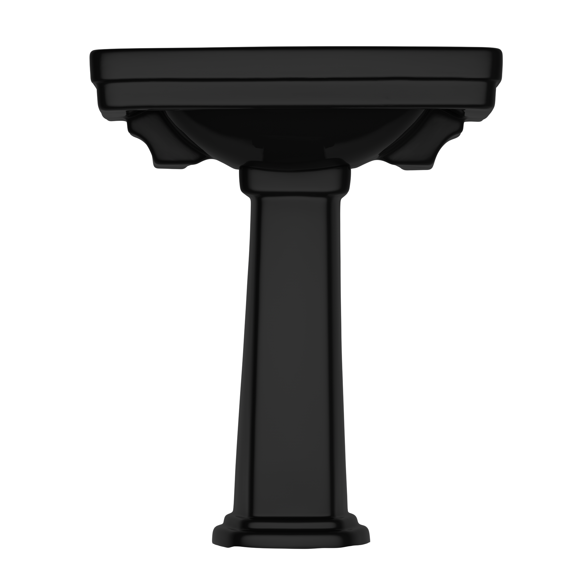 TOTO Promenade 27-1/2" x 22-1/4" Rectangular Pedestal Bathroom Sink for Single Hole Faucets, Ebony, LPT530.8N#51, Vitreous China, LPT530N#51