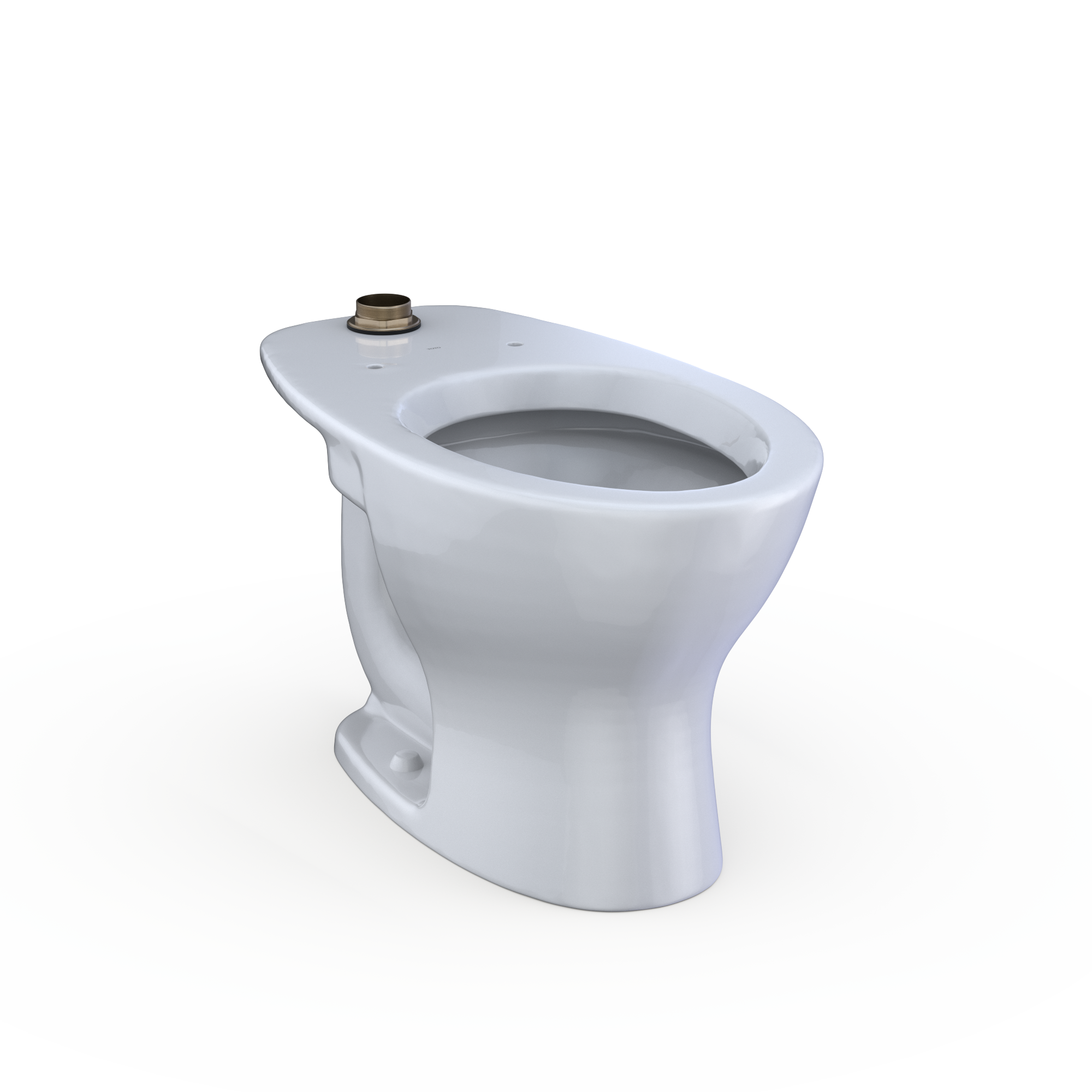 Alternate Image for TOTO TORNADO FLUSH Commercial Flushometer Floor-Mounted Toilet, Elongated, Cotton White, Vitreous China, CT725CU#01