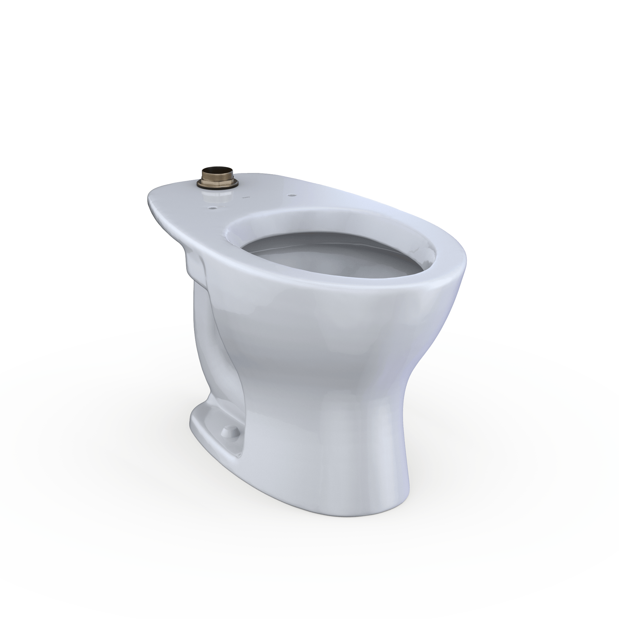 Alternate Image for TOTO TORNADO FLUSH Commercial Flushometer Floor-Mounted Universal Height Toilet with CEFIONTECT, ADA Compliant, Elongated, Cotton White, Vitreous China, CT725CUFG#01