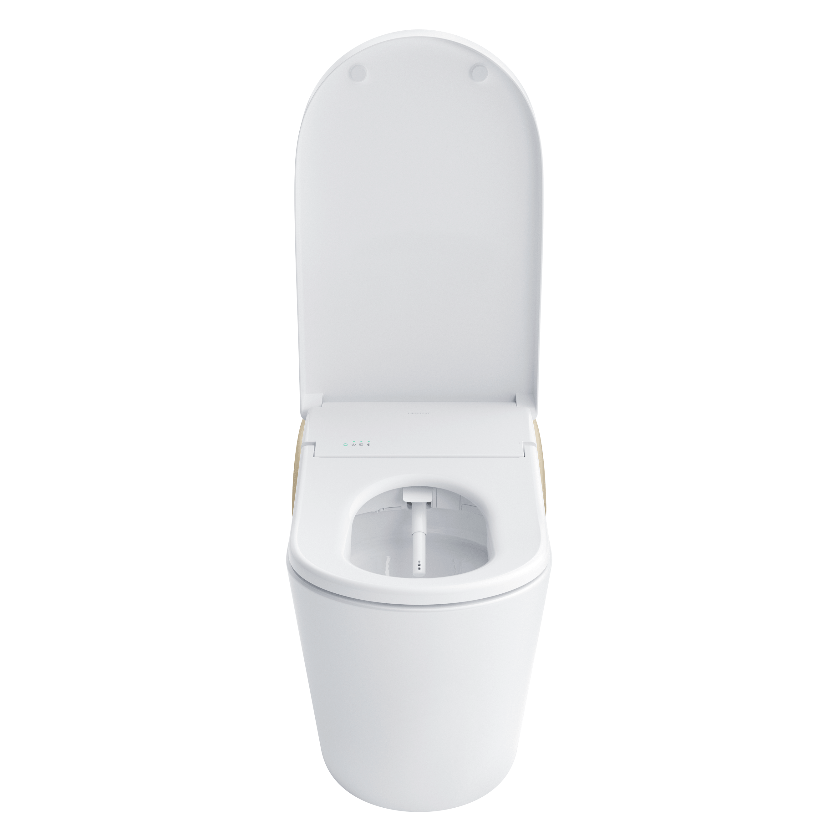 Alternate Image for TOTO NEOREST LS Dual Flush 1.0 or 0.8 GF Integrated Bidet Toilet, Cotton White with Nickel Trim, Vitreous China and Plastic, MS8732CUMFG#01N