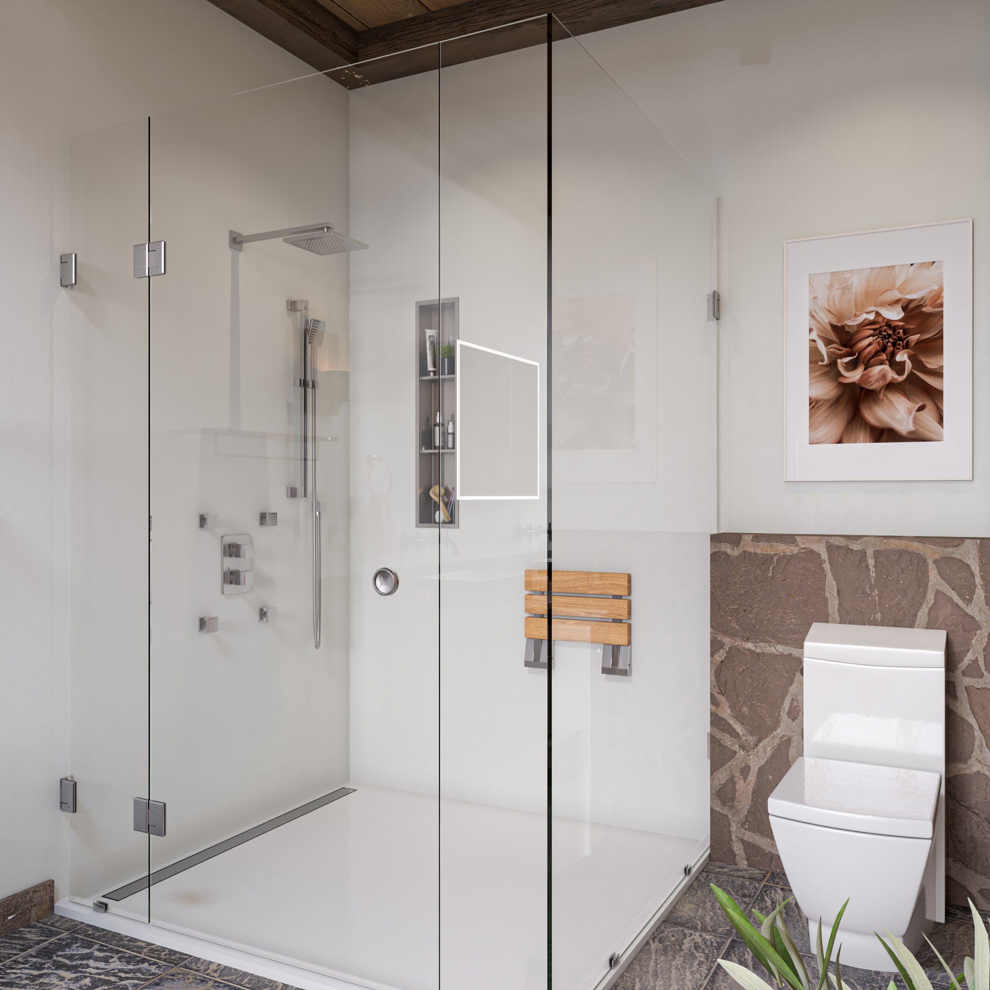 Alternate Image for EAGO Porcelain, White, TB336 One Piece High-Efficiency Low Flush Ceramic Toilet