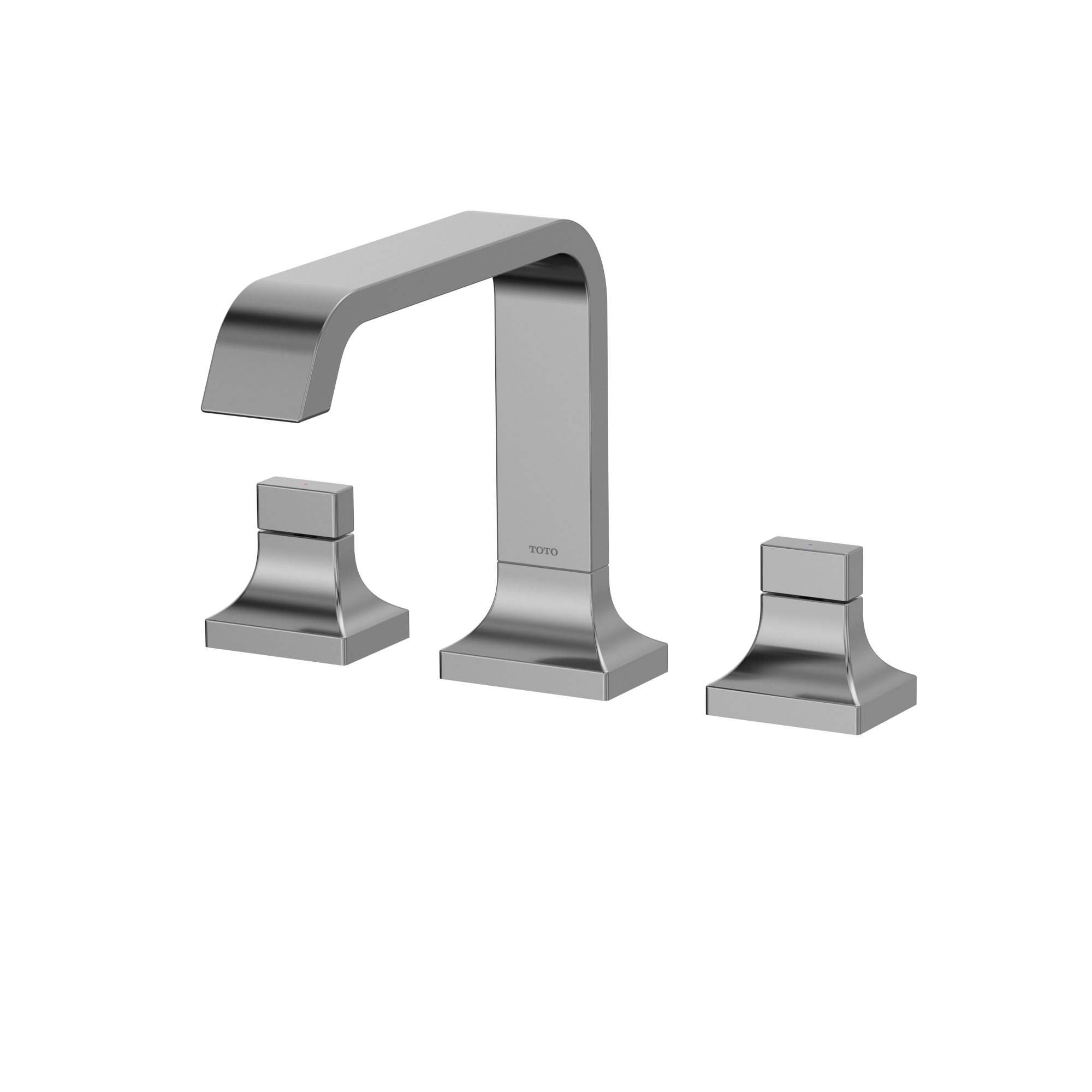 Alternate Image for TOTO GC Two-Handle Deck-Mount Roman Tub Filler Trim, Polished Chrome Nickel, Brass, TBG08201U#CP