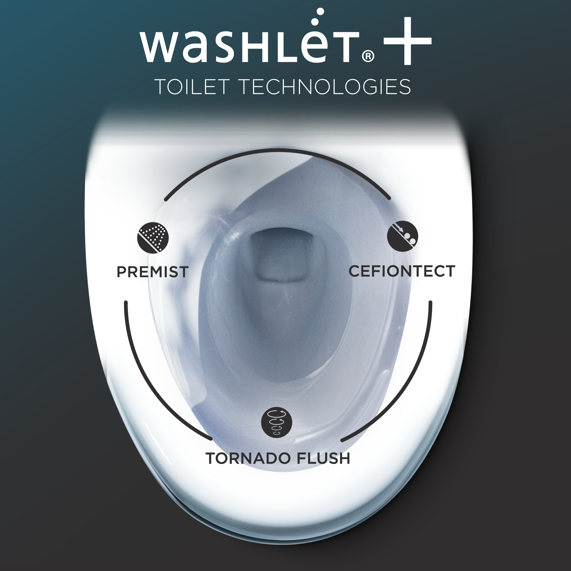 Alternate Image for TOTO WASHLET+ Eco Guinevere Elongated 1.28 GPF Universal Height Toilet with C2 Bidet Seat, Cotton White, Vitreous China|Plastic, MW9743074CEFG#01