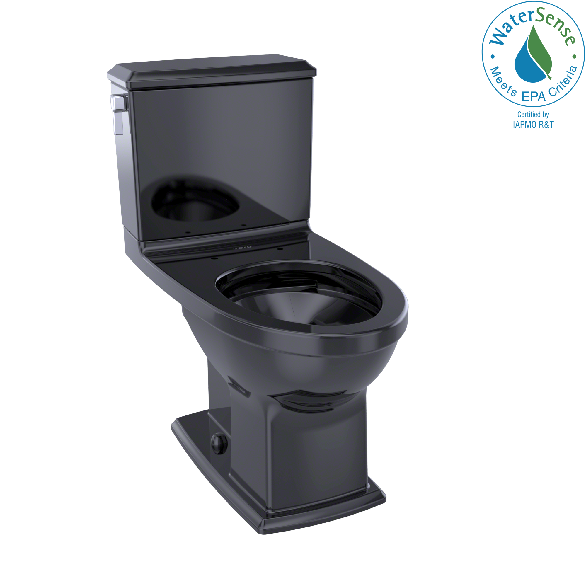TOTO Connelly Two-Piece Elongated Dual-Max, Dual Flush 1.28 and 0.9 GPF Universal Height Toilet, Ebony, Vitreous China, CST494CEMF#51