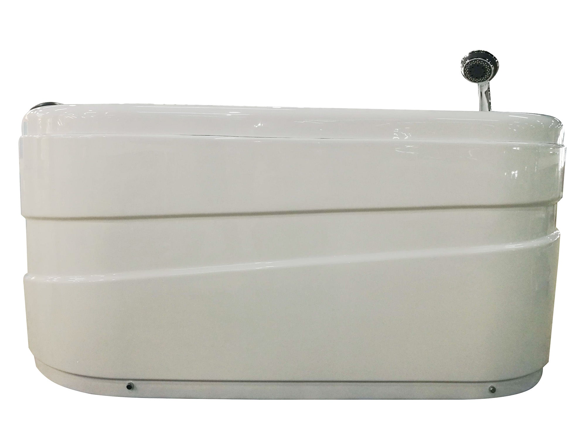 Alternative View of Eago 57" Acrylic Corner Oval Bathtub, White, AM175-R