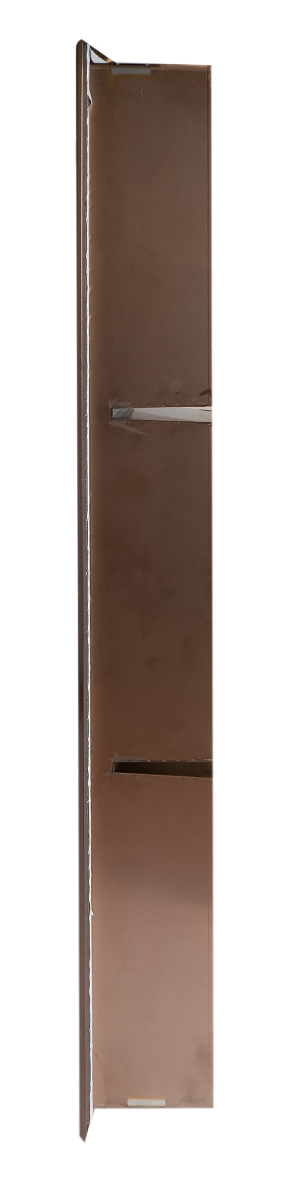 Alternate Image for ALFI brand ABNP0836-BC 8" x 36" Brushed Copper PVD Stainless Steel Vertical Triple Shelf Shower Niche, 20 Gauge
