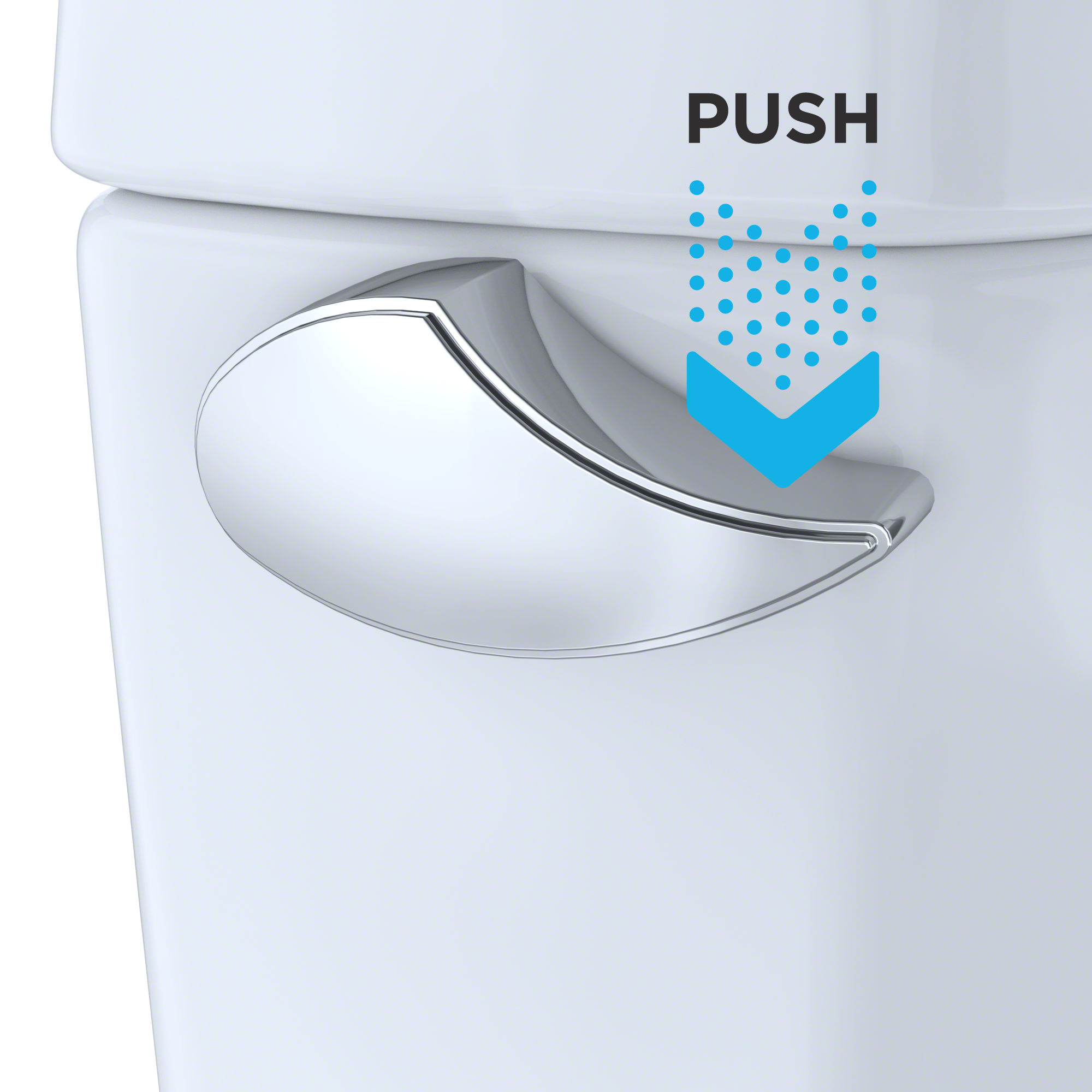 Alternate Image for TOTO Replacement Trip Lever for Select Model Toilets, Polished Chrome, THU004#CP