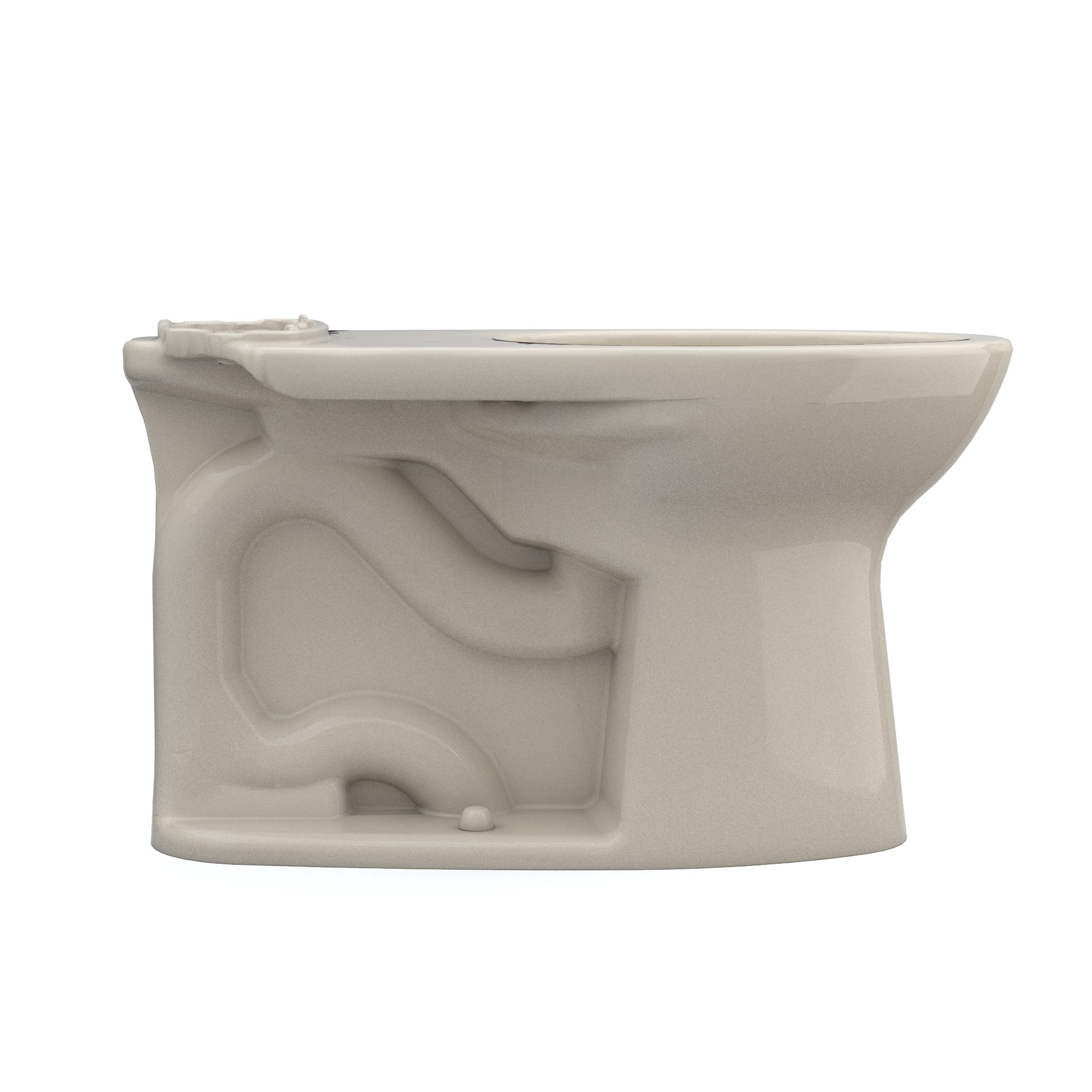 TOTO Drake Elongated TORNADO FLUSH Toilet Bowl with CEFIONTECT, Bone, Vitreous China, C776CEG#03