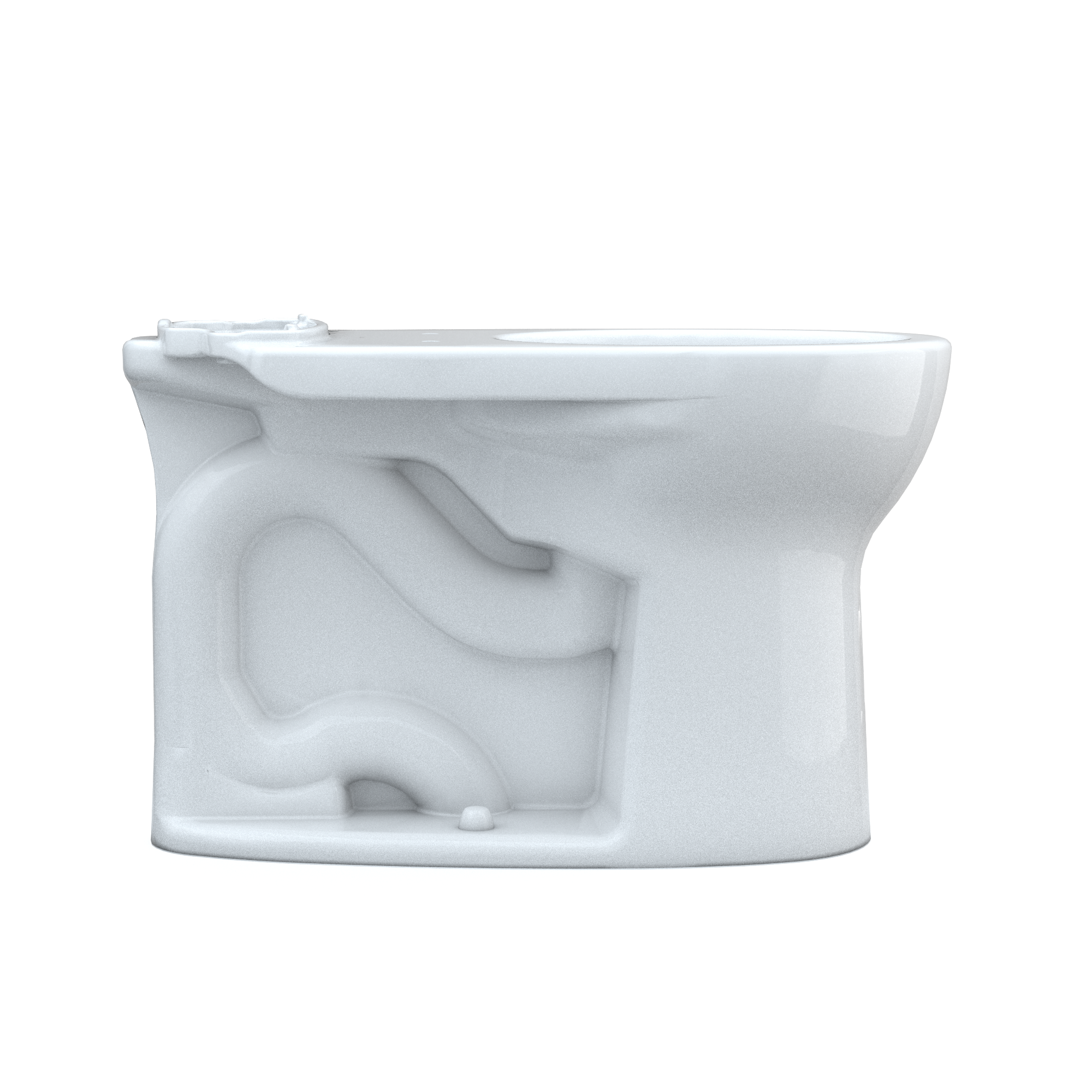 TOTO Drake Round TORNADO FLUSH Toilet Bowl with CEFIONTECT, Cotton White, Vitreous China, C775CEFG#01
