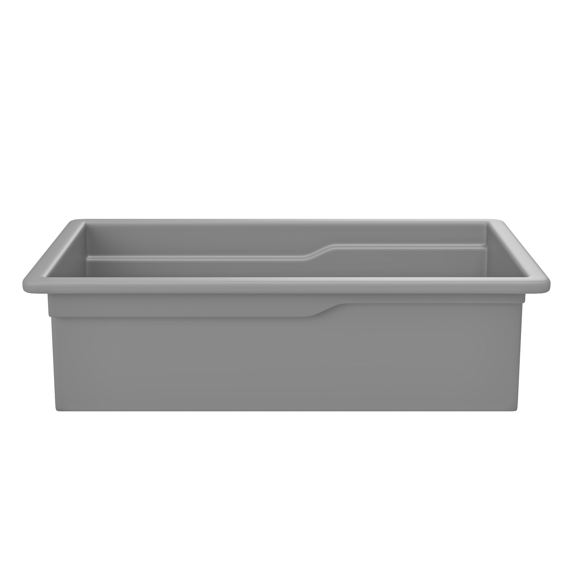 ALFI brand 32 fireclay workstation farmhouse step rim sink gray matte product image