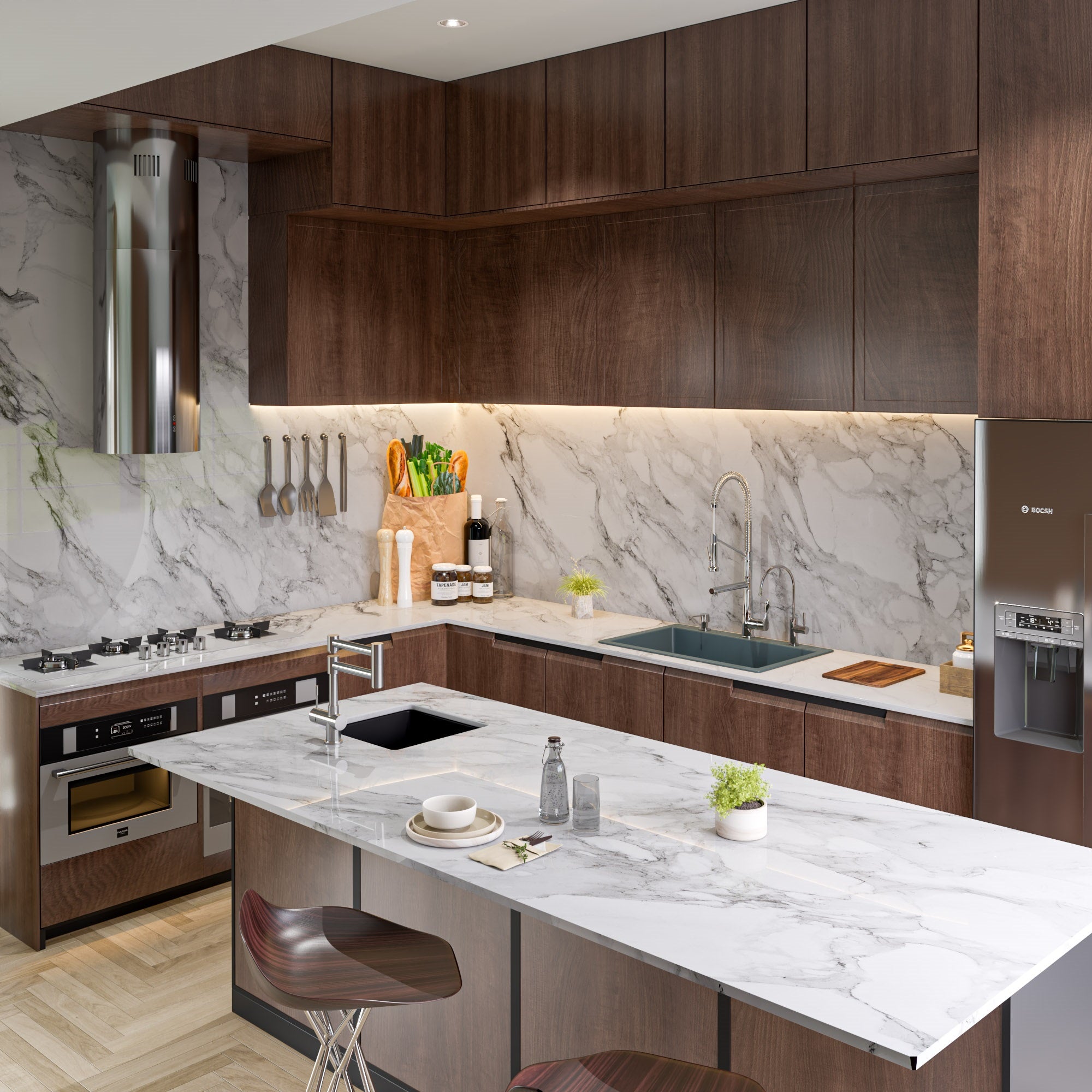 Alternate Image for ALFI brand AB3020DI-T Titanium 30" Drop-In Single Bowl Granite Composite Kitchen Sink