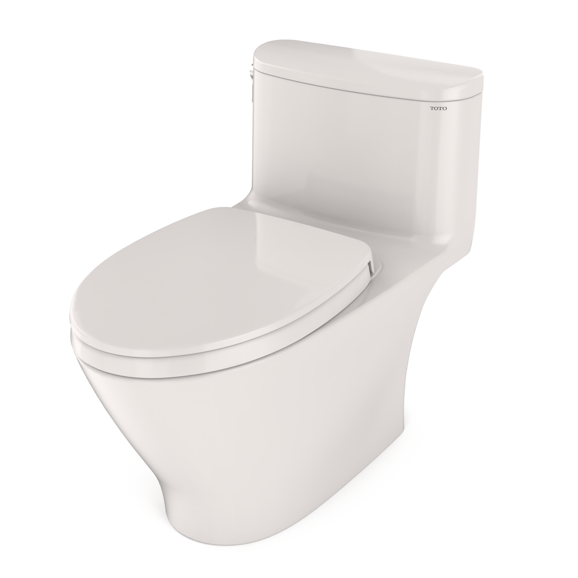Alternate Image for TOTO Nexus One-Piece Elongated 1.28 GPF Universal Height Toilet with CEFIONTECT and SS124 SoftClose Seat, WASHLET+ Ready, Colonial White, Vitreous China, MS642124CEFG#11
