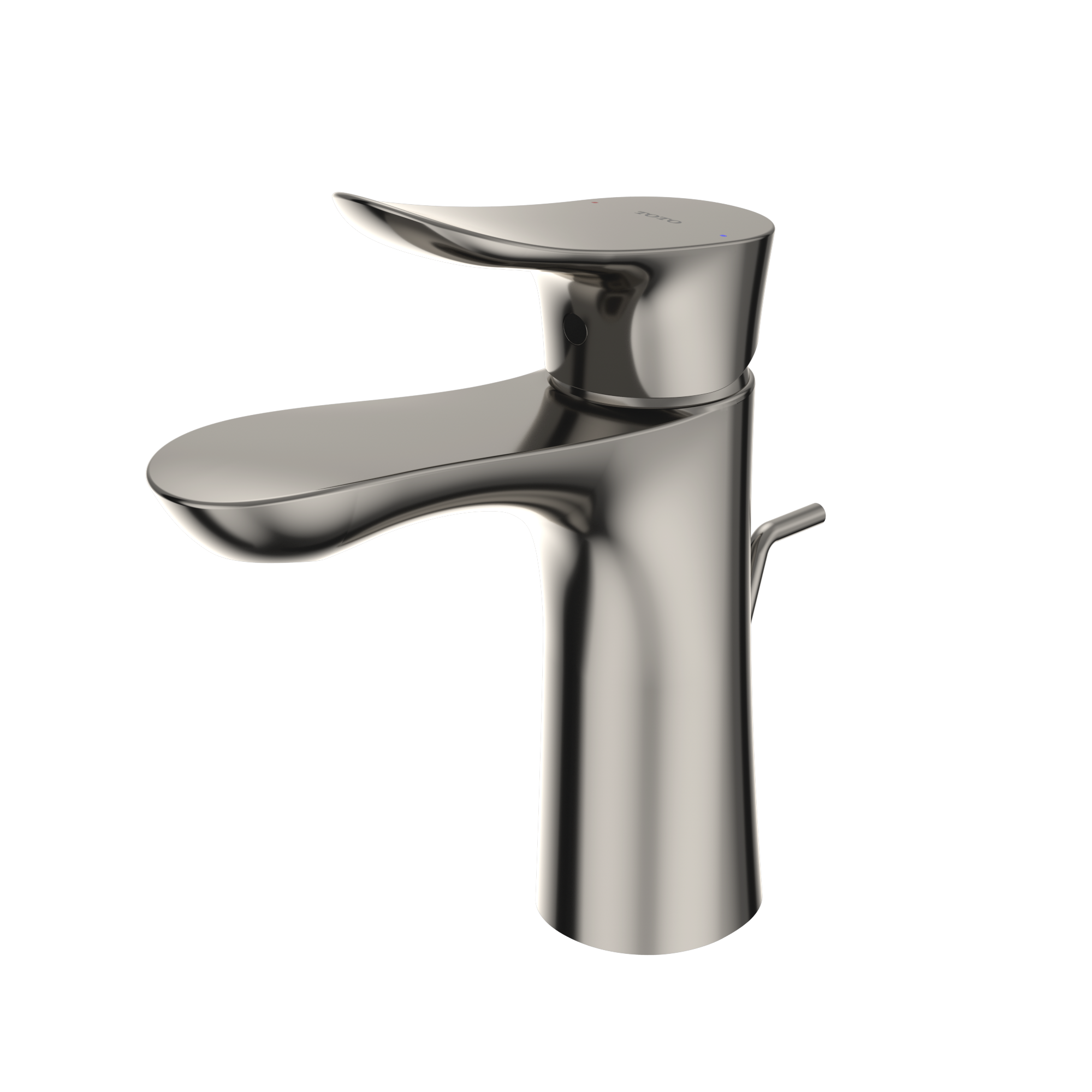 Alternate Image for TOTO GO 1.2 GPM Single Handle Bathroom Sink Faucet with COMFORT GLIDE Technology and Drain Assembly, Polished Nickel, Brass, TLG01301U#PN