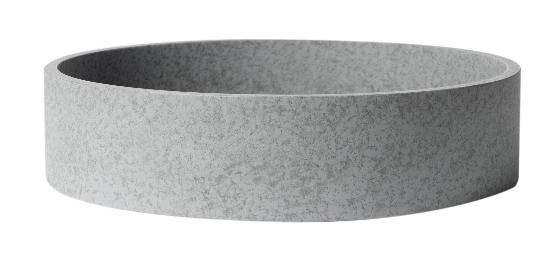 Alternate Image for ALFI brand 16.75" x 16.75" Round Above Mount Concrete Bathroom Sink, Gray Matte, No Faucet Hole, ABCO17R