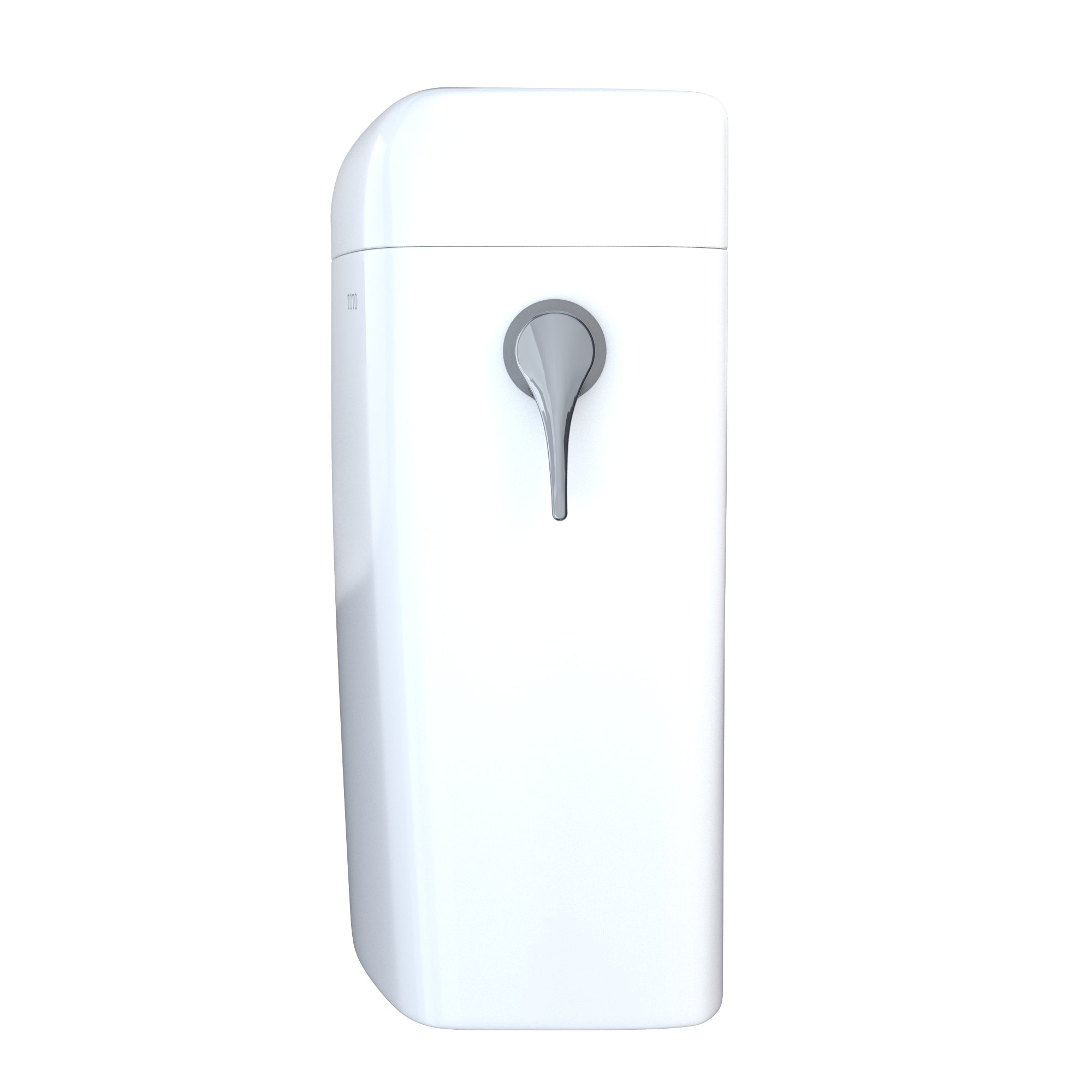 Alternate Image for TOTO Aquia IV Cube Dual Flush 1.28 and 0.9 GPF Toilet Tank Only with Right Hand Trip Lever, Cotton White, Vitreous China, ST436EMNR#01