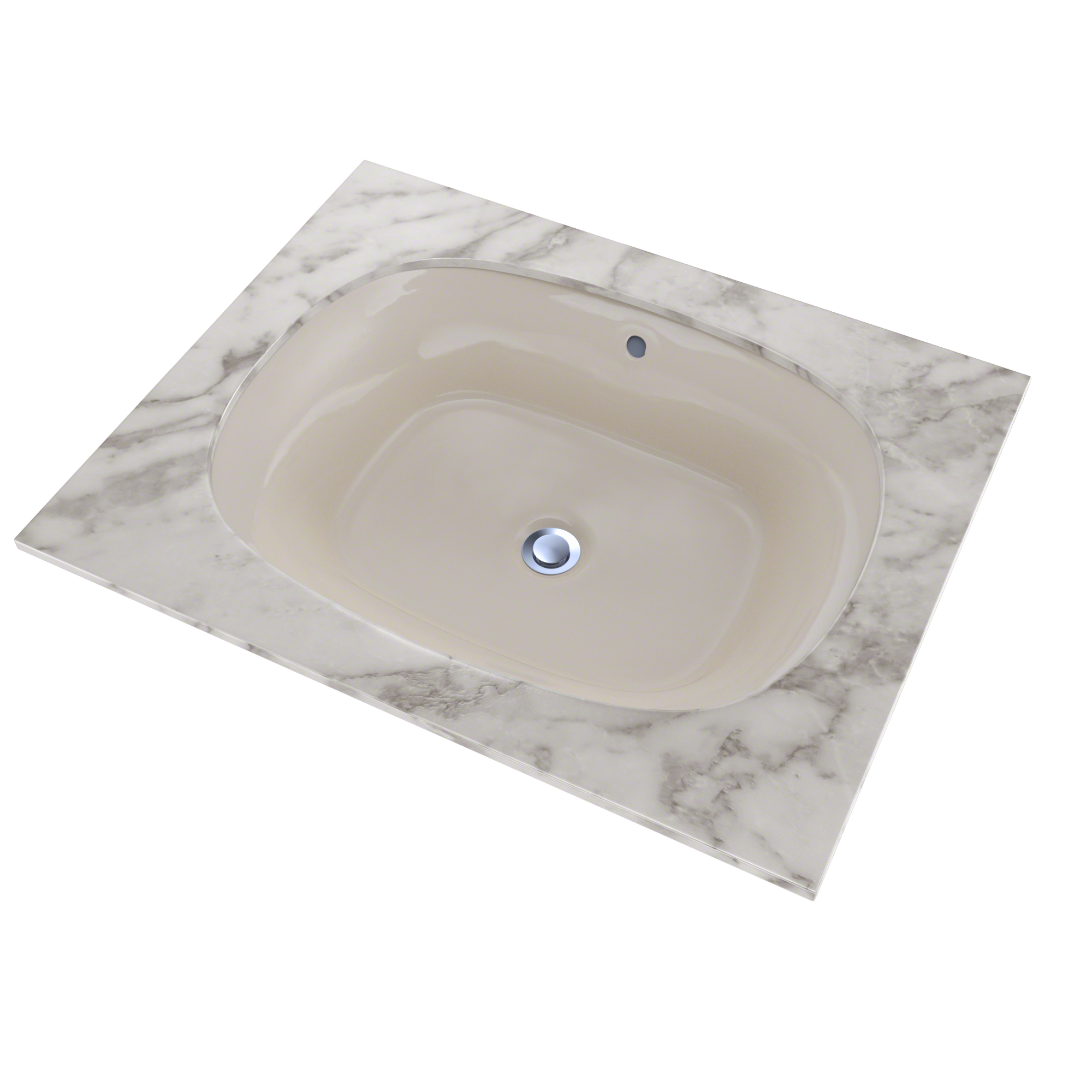 Alternate Image for TOTO Maris 20-5/16" x 15-9/16" Oval Undermount Bathroom Sink with CEFIONTECT, Sedona Beige, Vitreous China, LT481G#12