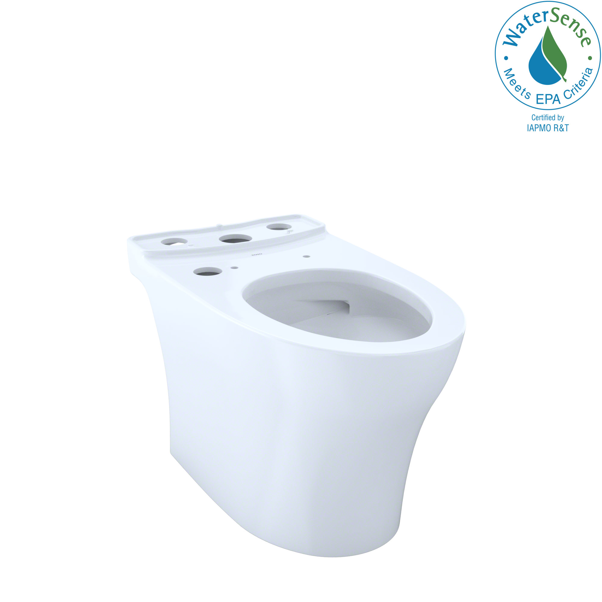 TOTO Aquia IV WASHLET+ Elongated Skirted Toilet Bowl with CEFIONTECT, Cotton White, Vitreous China, CT446CEGNT40#01