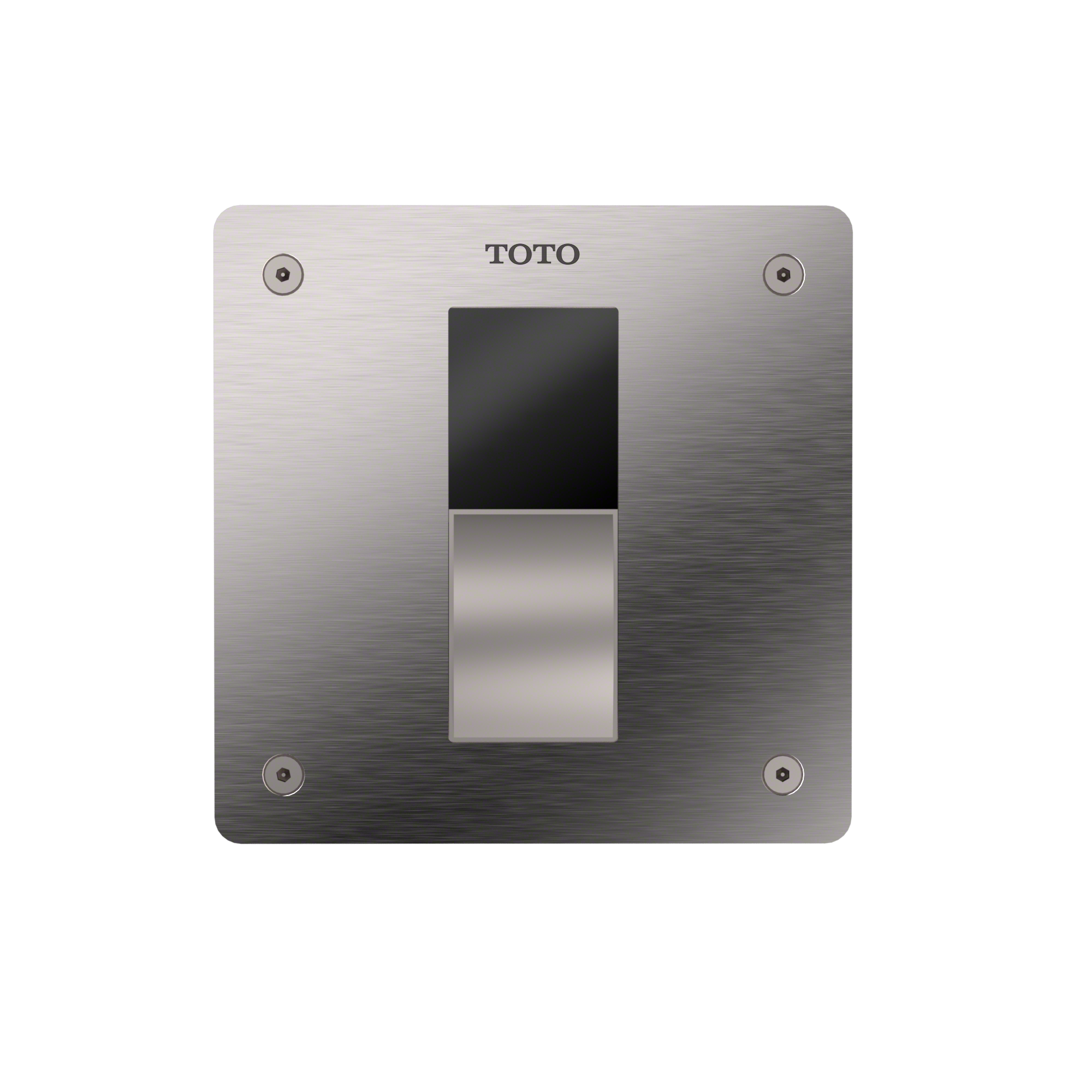 TOTO ECOPOWER Touchless 1.6 GPF Concealed Toilet Flush Valve with 4x4 Cover Plate, Polished Chrome, Bronze|Stainless Steel, TET3GB#SS