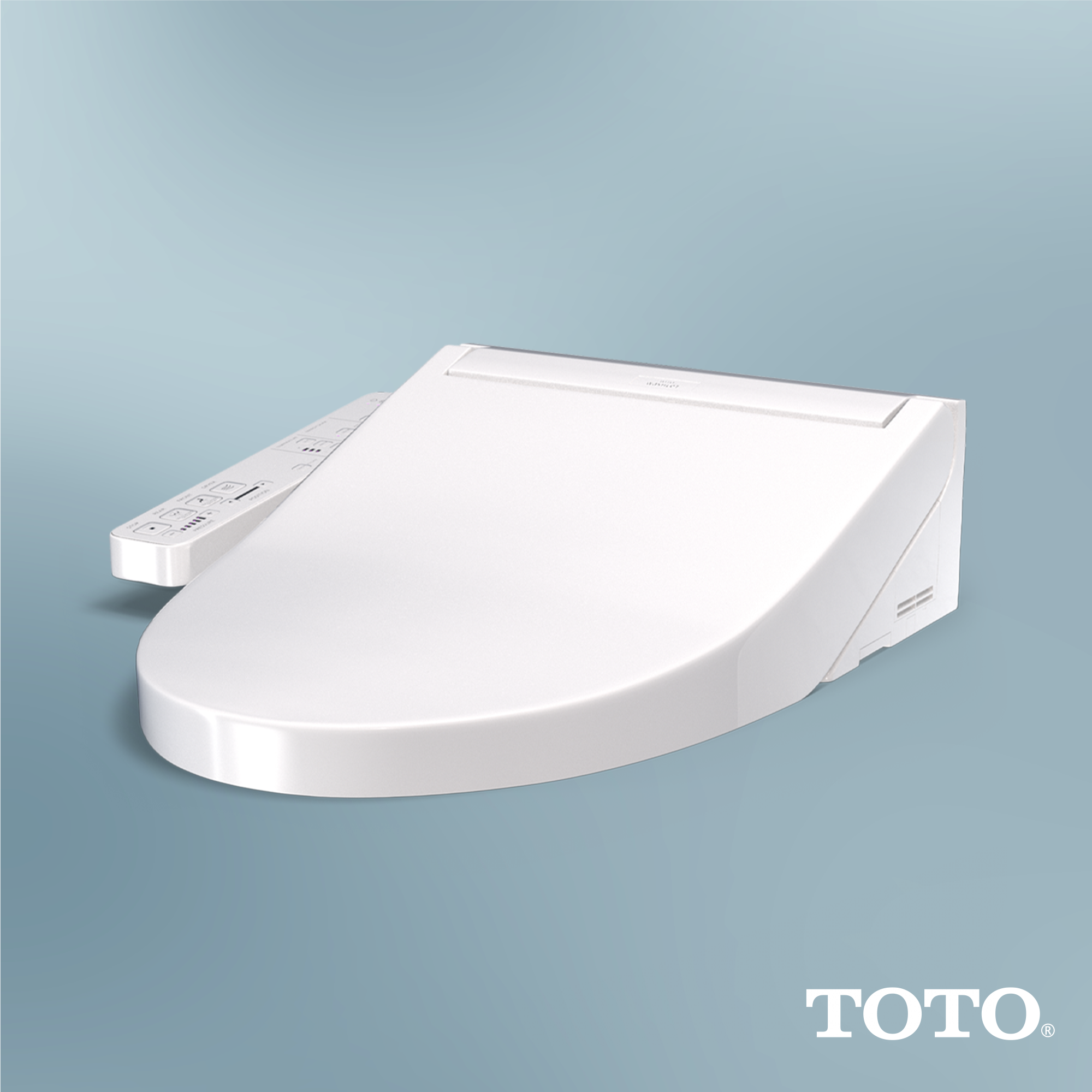 Alternate Image for TOTO WASHLET KC2 Electronic Bidet Toilet Seat with Heated Seat and SoftClose Lid, Elongated, Cotton White, Plastic, SW3024#01