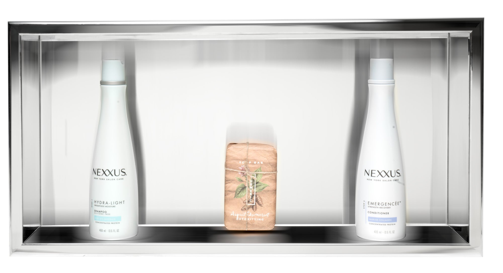 Alternate Image for ALFI brand ABN2412-PSS 24 x 12 Polished Stainless Steel Horizontal Single Shelf Bath Shower Niche, 20 Gauge