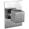 ALFI brand AB9209-BN Brushed Nickel Modern Square 3 Way Shower Diverter, Brass