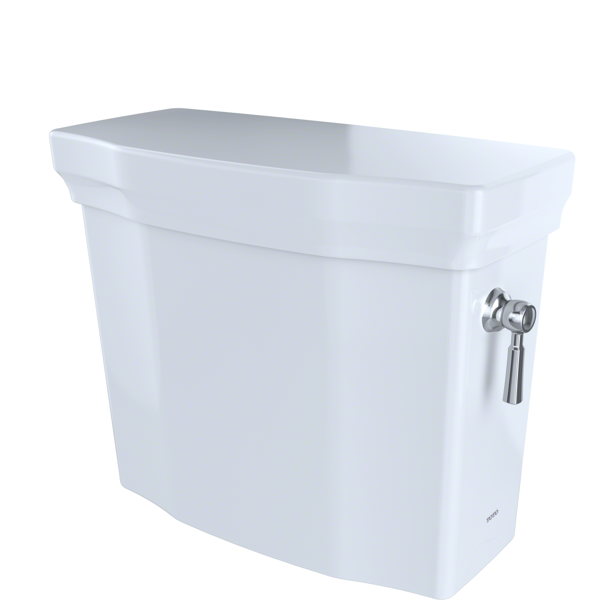 TOTO Promenade II 1.28 GPF Toilet Tank with Right-Hand Trip Lever, Cotton White, Vitreous China, ST403ER#01