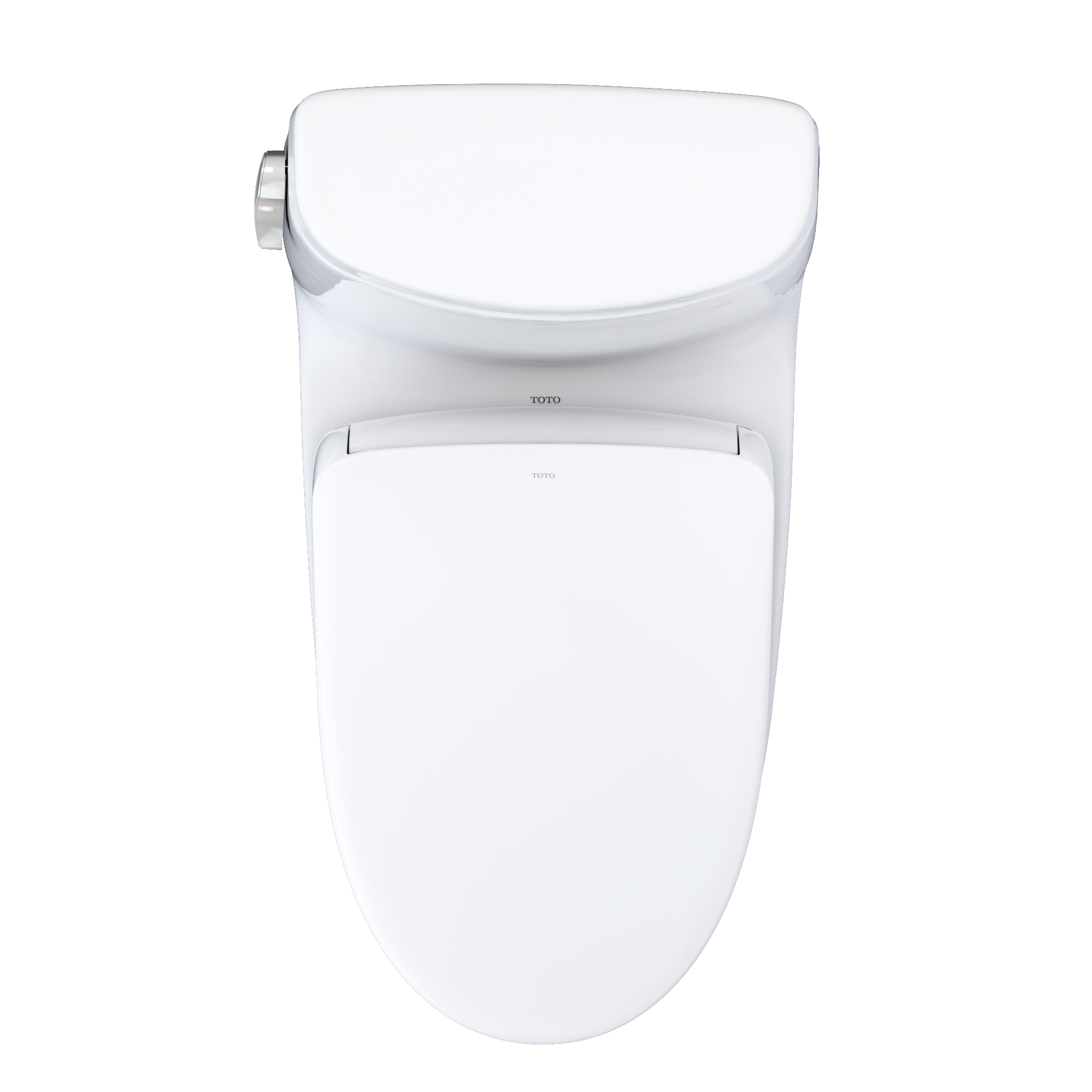 Alternate Image for TOTO WASHLET+ UltraMax II One-Piece Elongated 1.28 GPF Toilet with Auto Flush WASHLET+ S7A Contemporary Bidet Seat, Cotton White, Vitreous China|Plastic, MW6044736CEFGA#01