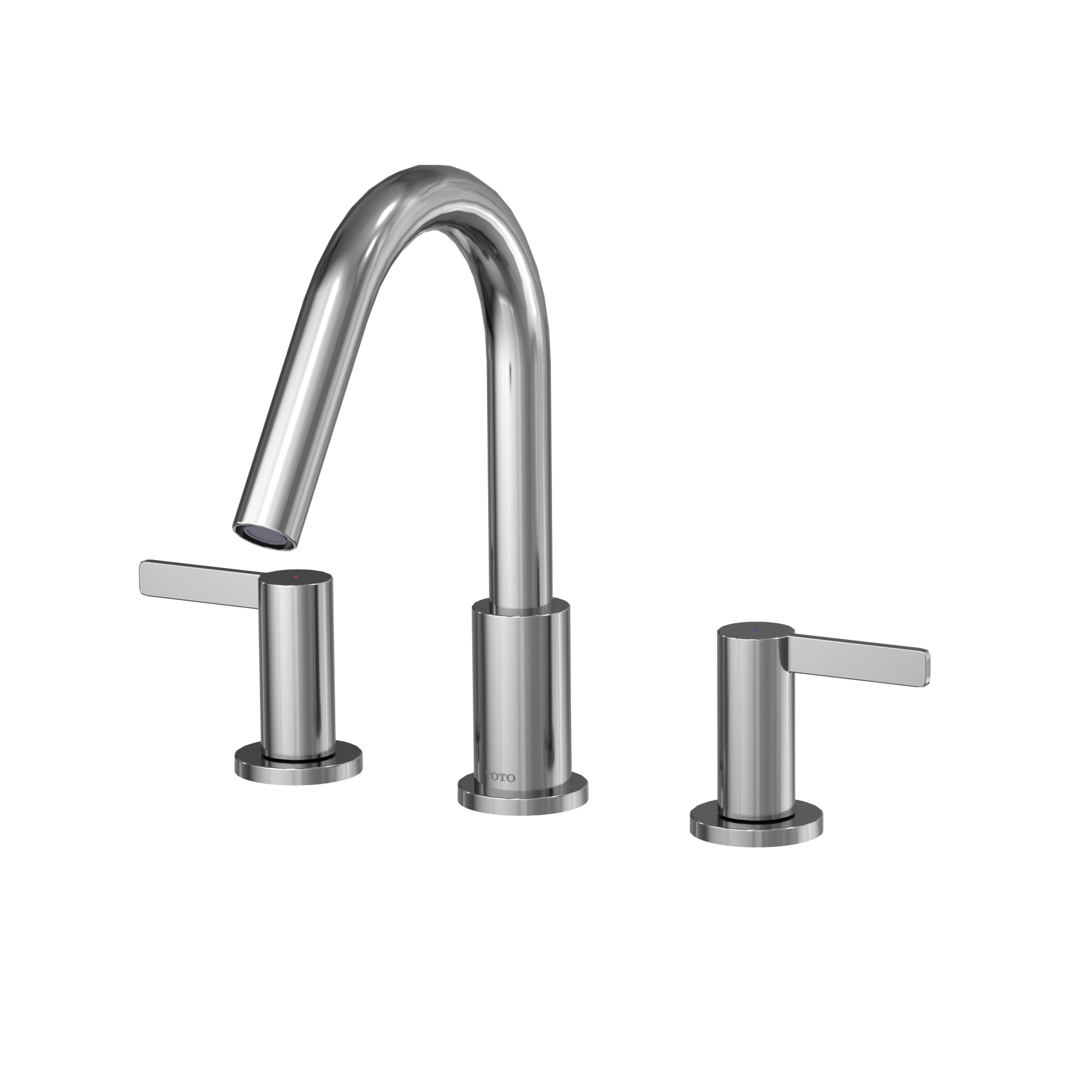 Alternate Image for TOTO GF Two Lever Handle Deck-Mount Roman Tub Filler Trim, Polished Chrome, Brass, TBG11201UA#CP
