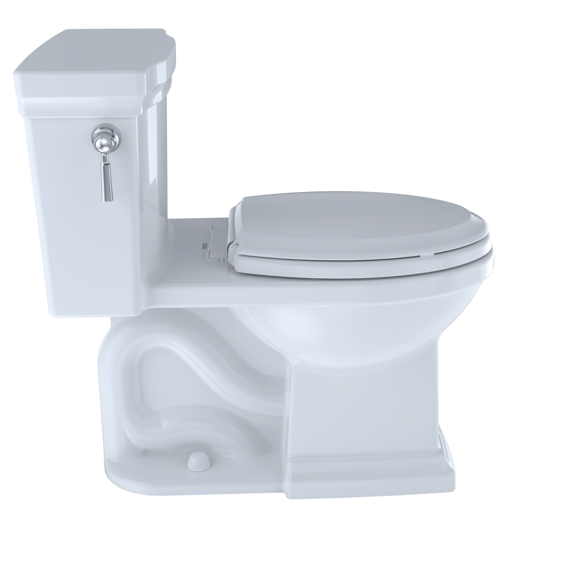 Alternate Image for TOTO Promenade II 1G One-Piece Elongated 1.0 GPF Universal Height Toilet with CEFIONTECT, Bone, Vitreous China, MS814224CUFG#03