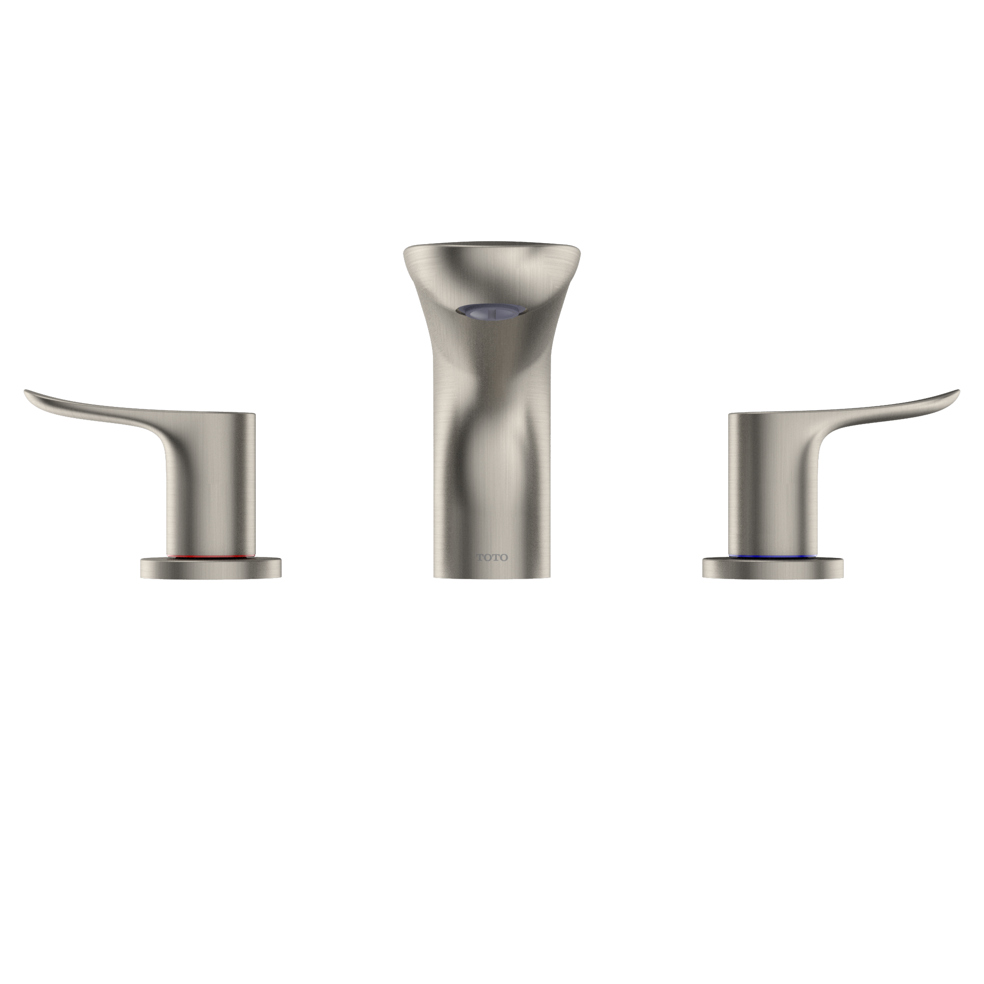 Alternate Image for TOTO GO Two-Handle Deck-Mount Roman Tub Filler Trim, Brushed Nickel, Brass, TBG01201U#BN
