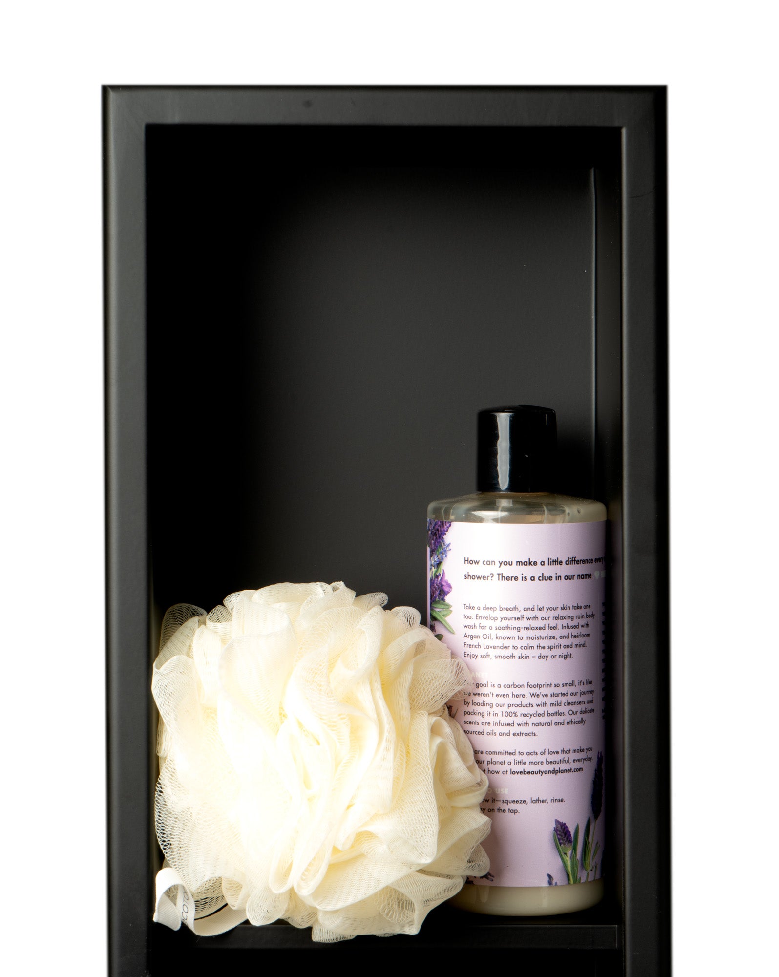 Alternate Image for ALFI brand ABNC0836-BLA 8" x 36" Black Matte Stainless Steel Vertical Triple Shelf Bath Shower Niche, 20 Gauge