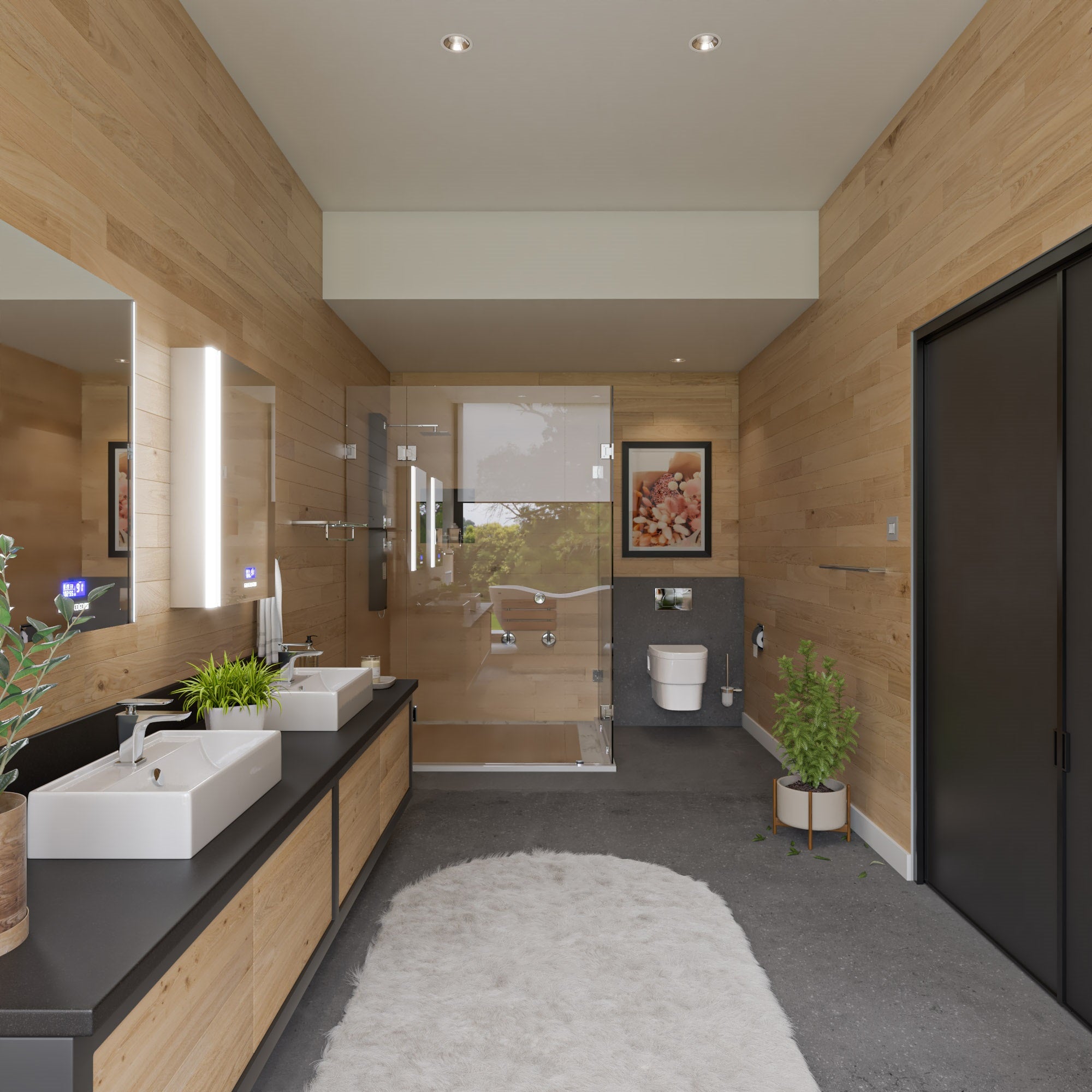 Alternate Image for ALFI brand AB9539-PC Polished Chrome 24 inch Towel Bar & Shelf Bathroom Accessory, Brass