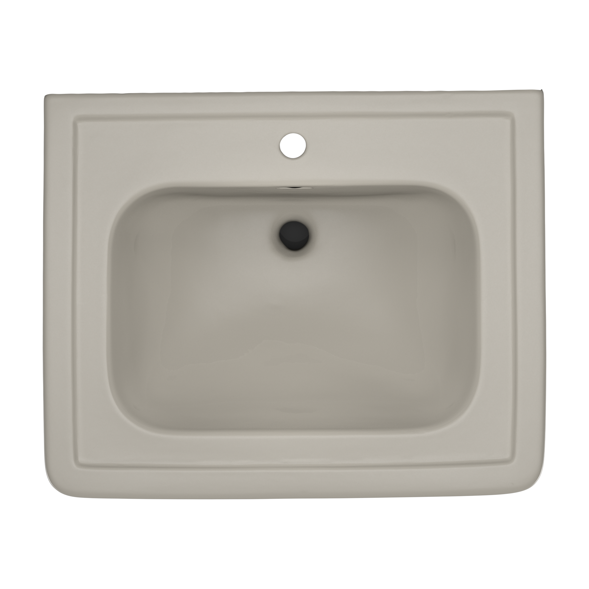 Alternate Image for TOTO Promenade 27-1/2" x 22-1/4" Rectangular Pedestal Bathroom Sink for Single Hole Faucets, Bone, Vitreous China, LPT530N#03