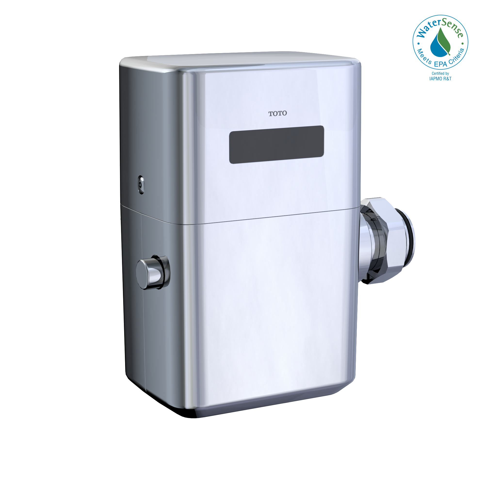 TOTO ECOPOWER Touchless 1.28 GPF High-Efficiency Toilet Flush Valve with 24 Inch Vacuum Breaker Set, Polished Chrome, Bronze|Zinc Alloy, TET6LB#CP