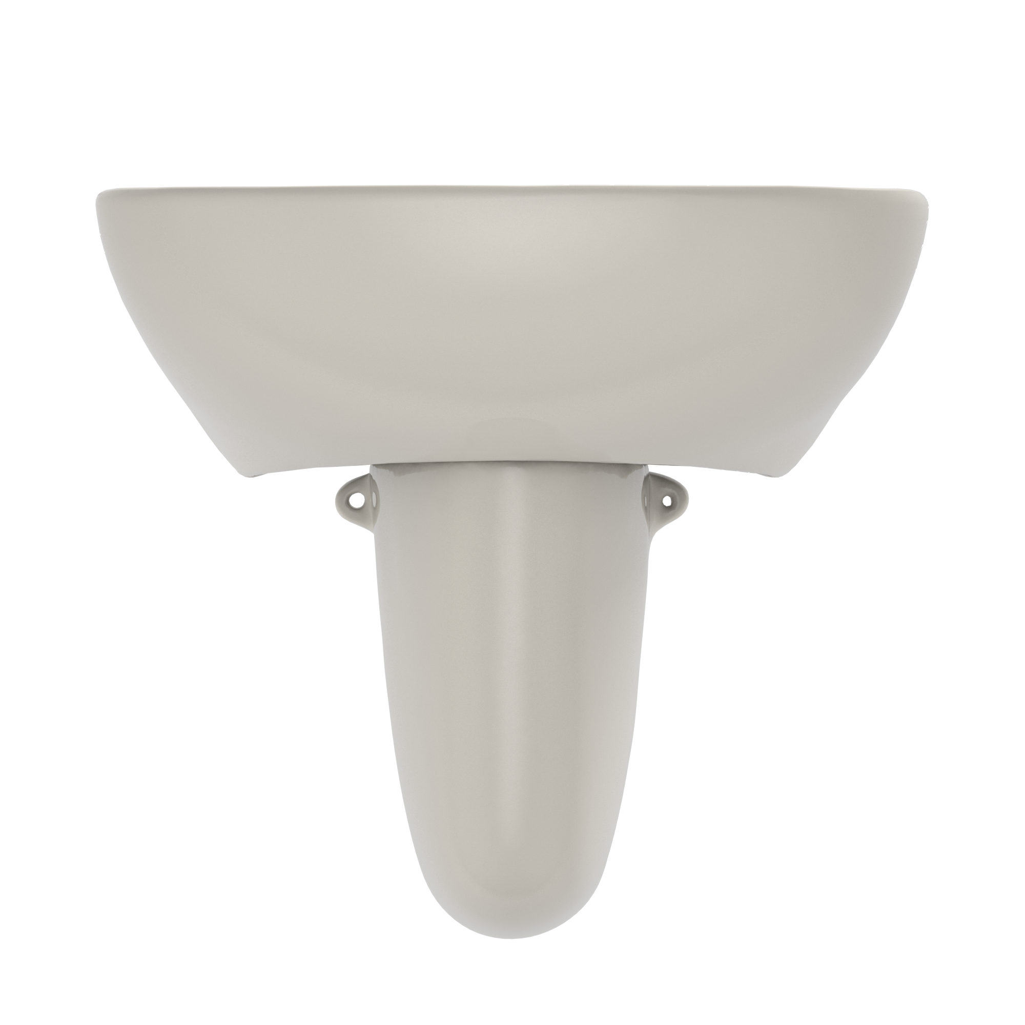TOTO Supreme Oval Wall-Mount Bathroom Sink with CEFIONTECT and Shroud for 4 Inch Center Faucets, Sedona Beige, Vitreous China, LHT241.4G#12
