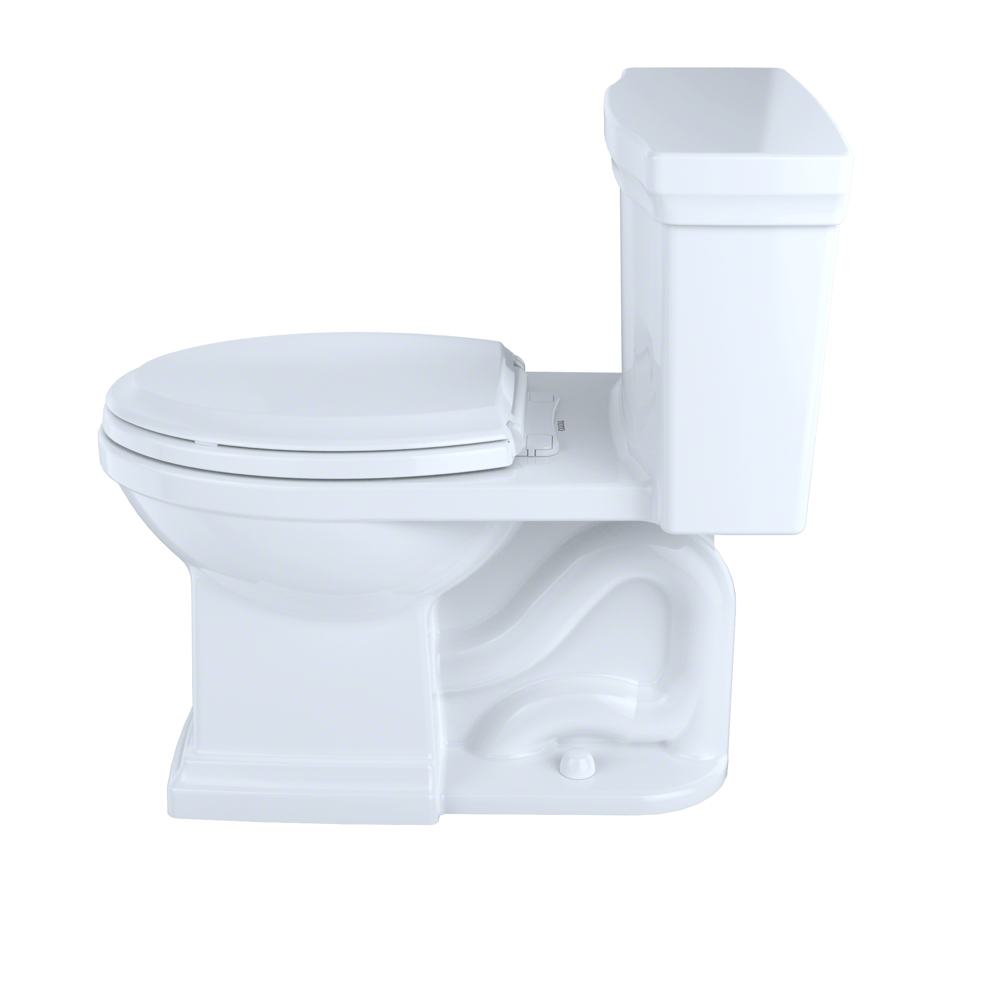Alternate Image for TOTO Promenade II One-Piece Elongated 1.28 GPF Universal Height Toilet with CEFIONTECT, Bone, Vitreous China, MS814224CEFG#03