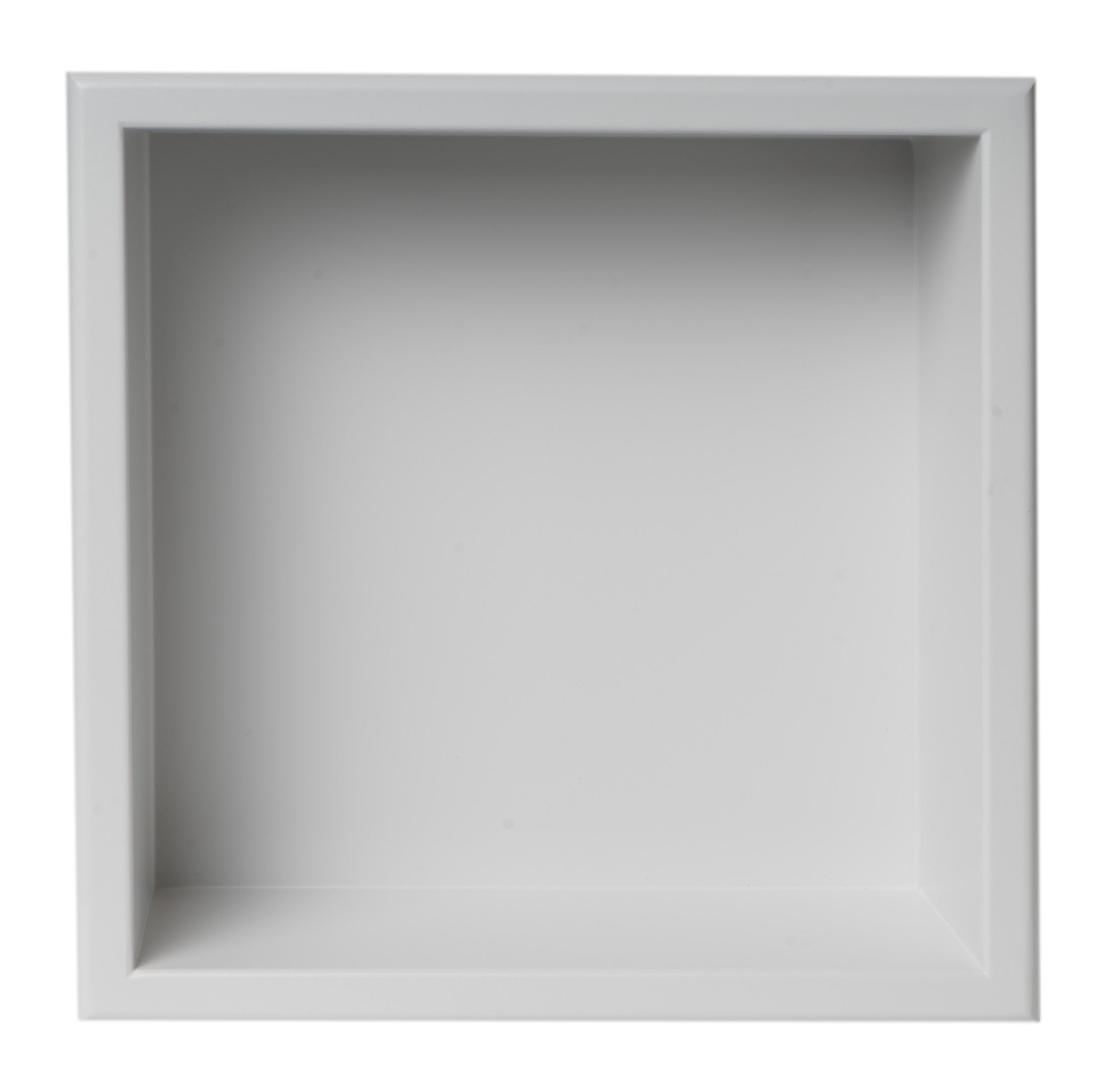 Alternative View of ALFI brand ABNC1212-W 12" x 12" White Matte Stainless Steel Square Single Shelf Bath Shower Niche, 20 Gauge