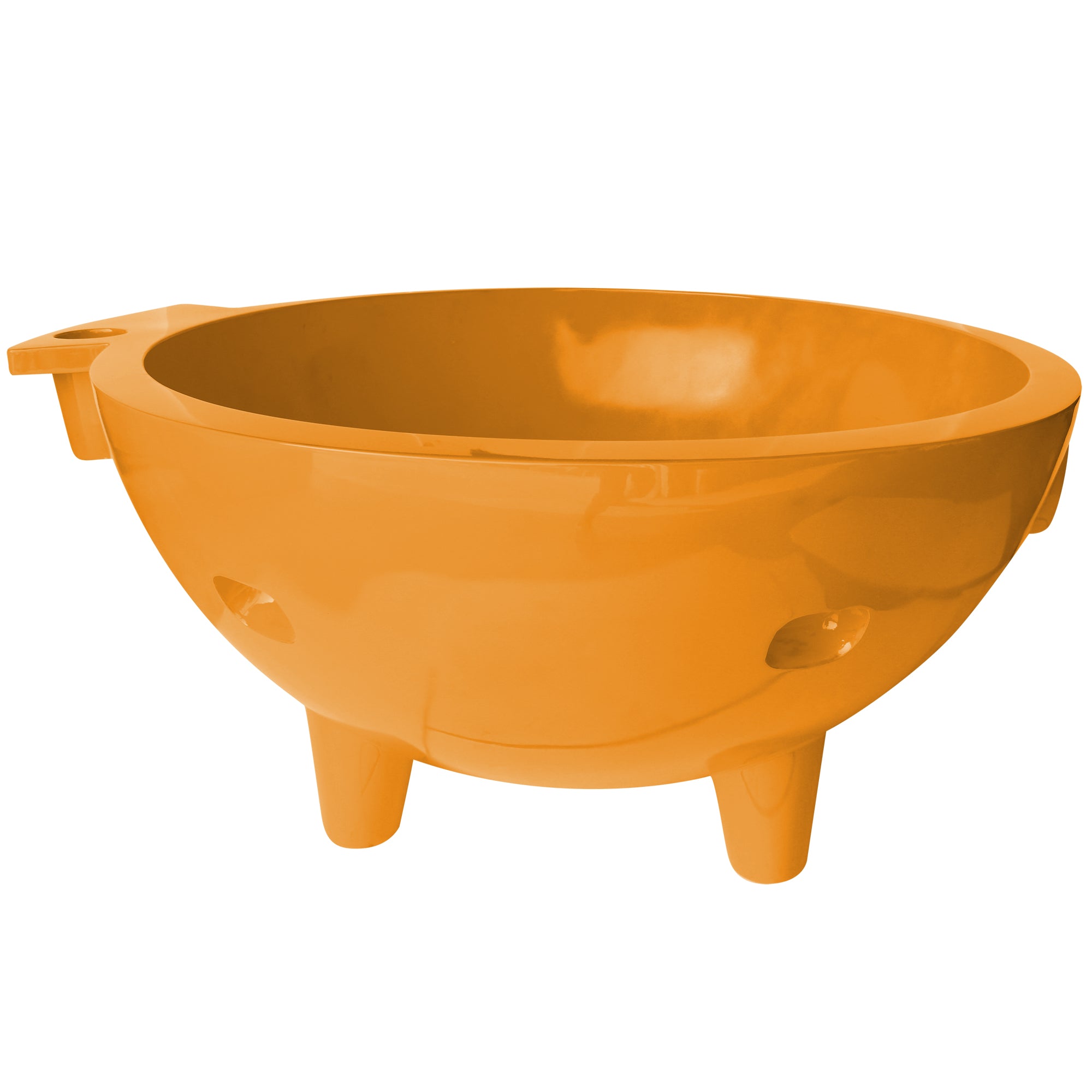 ALFI brand 63" Acrylic Free Standing Circle Bathtub, Orange, FireHotTub-OR