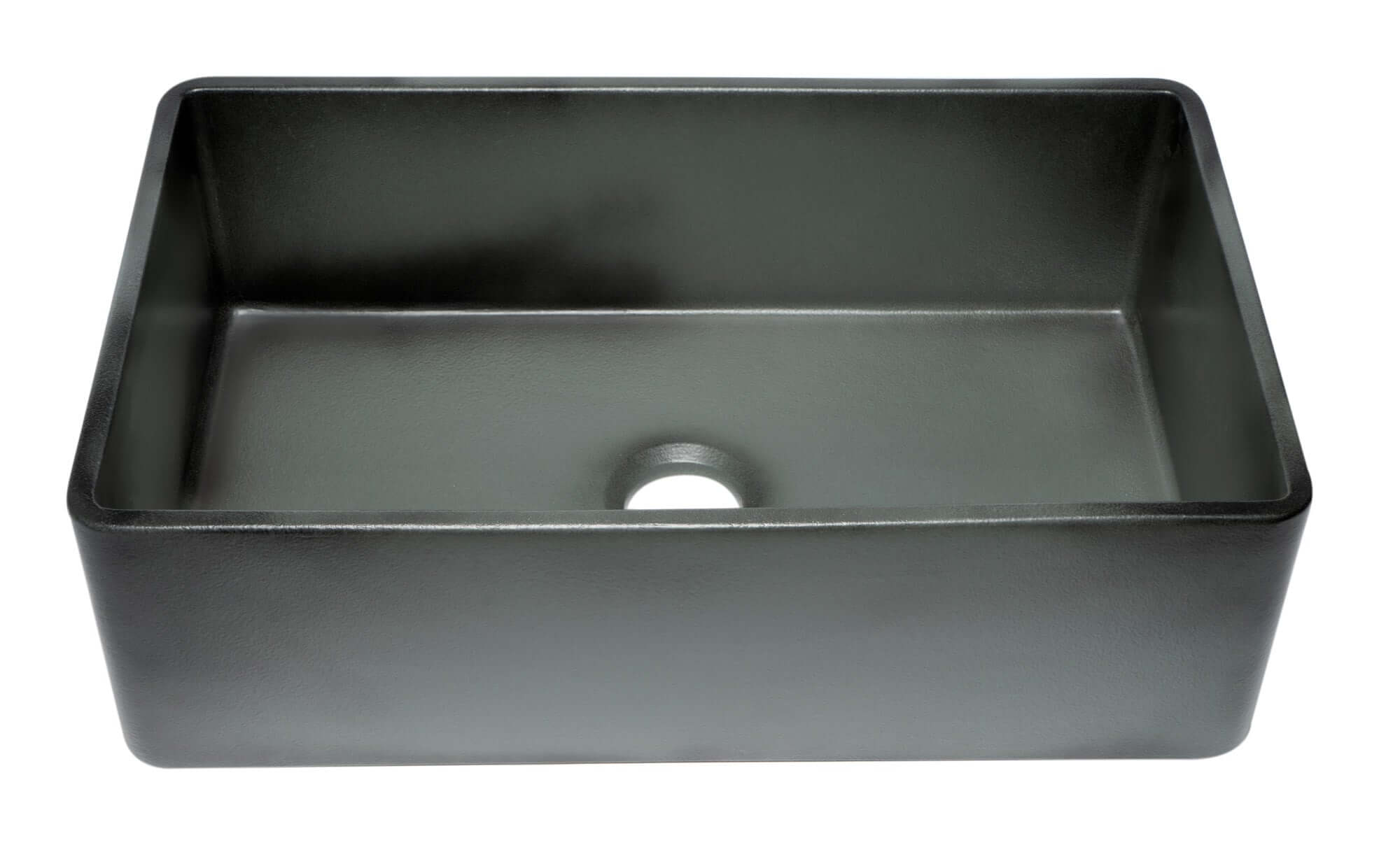 Alternate Image for ALFI brand 33" Fireclay Farmhouse Sink, Concrete, ABCO3320SB