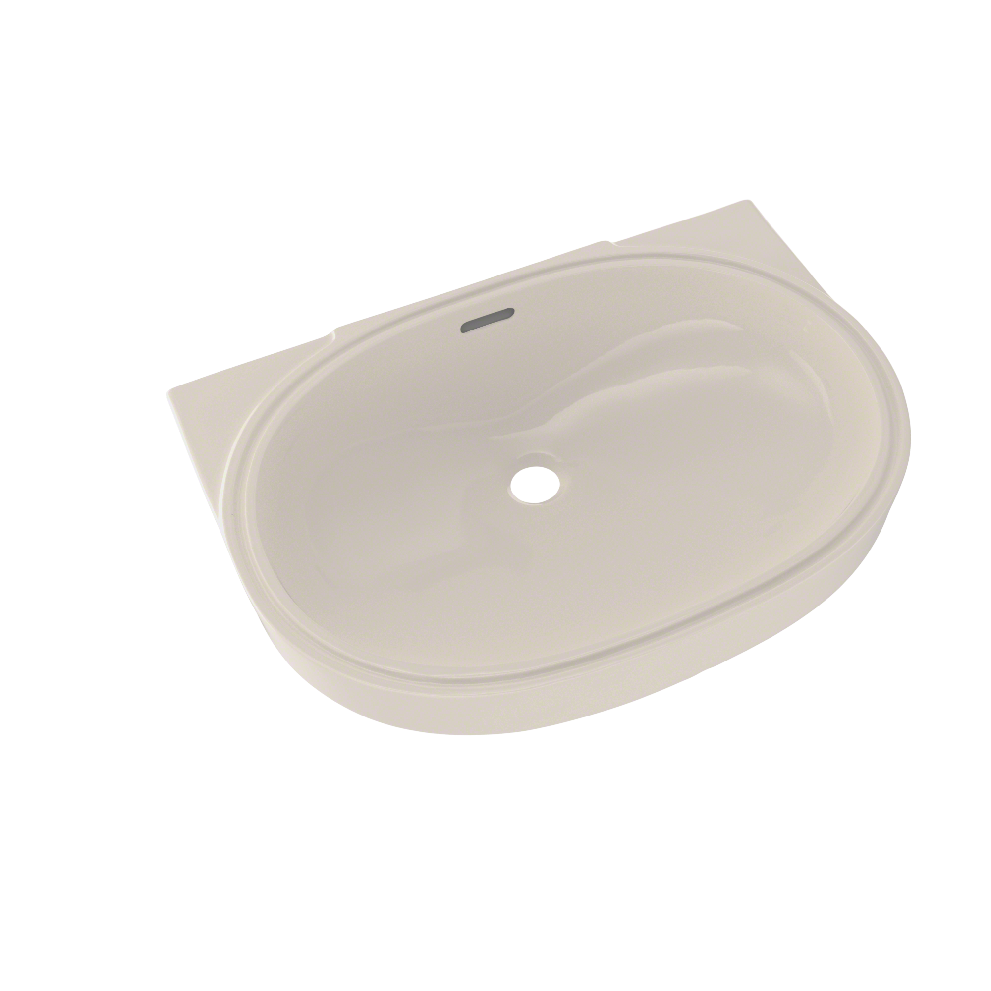 Alternate Image for TOTO Oval 19-11/16" x 13-3/4" Undermount Bathroom Sink with CEFIONTECT, Sedona Beige, Vitreous China, LT546G#12