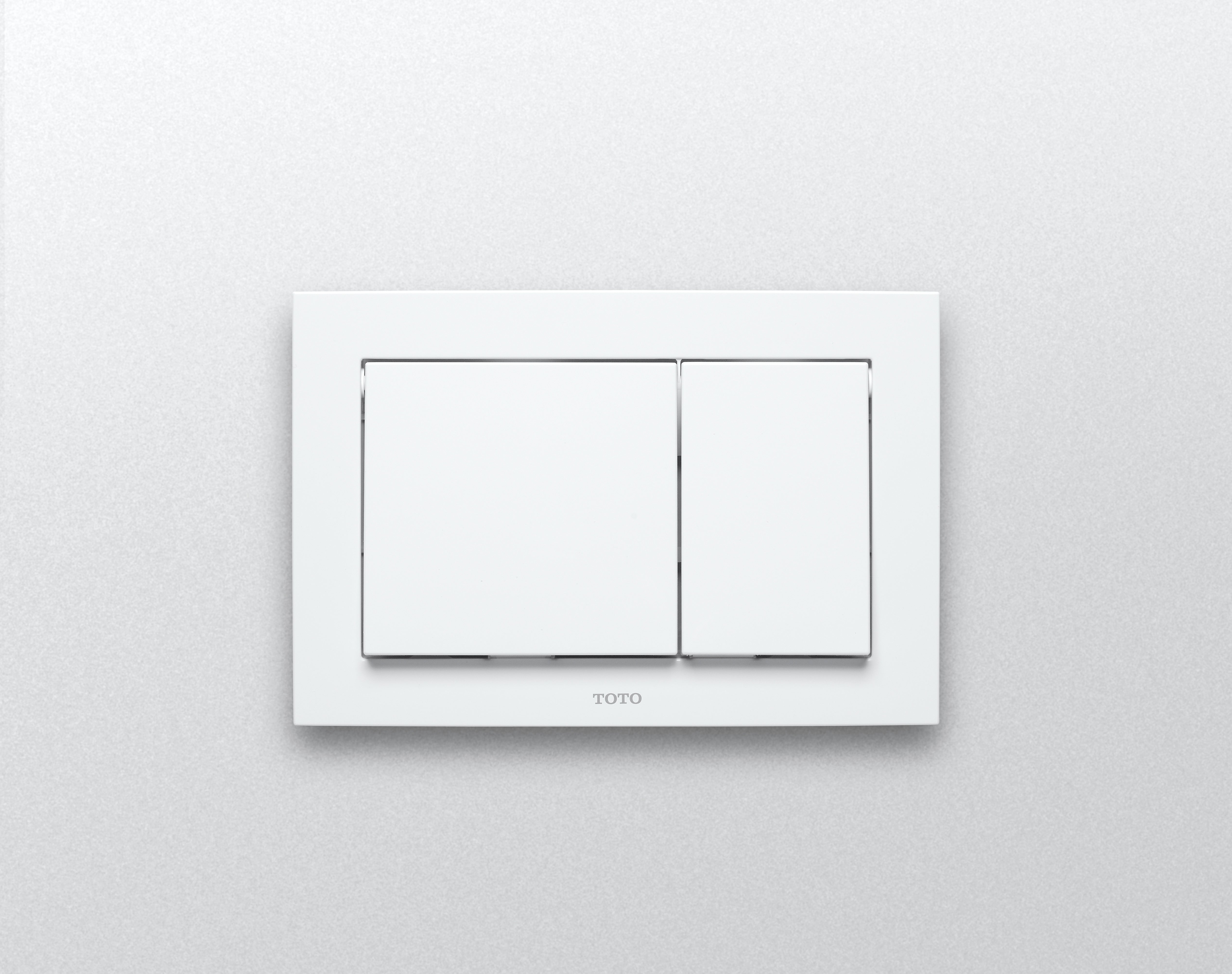 Toto PUSH PLATE, RECTANGLE WHITE PLASTIC FOR IN WALL TANK SYSTEM, YT800#WH