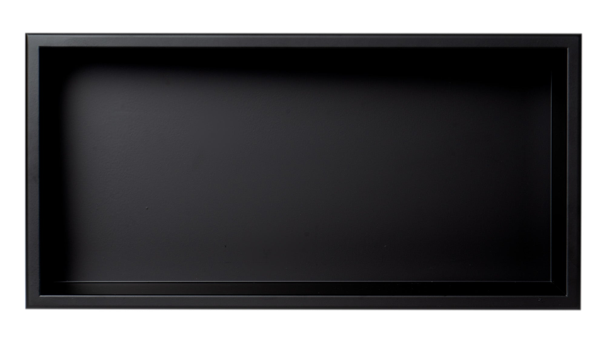 Alternate Image for ALFI brand ABNC2412-BLA 24 x 12 Black Matte Stainless Steel Horizontal Single Shelf Bath Shower Niche, 20 Gauge