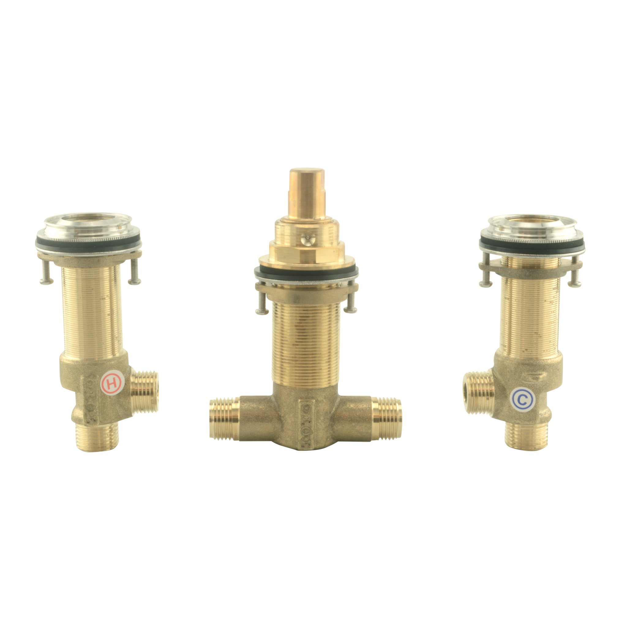 TOTO Three-Hole Roman Tub Filler Rough-In Valve, Brass, TBN01201U