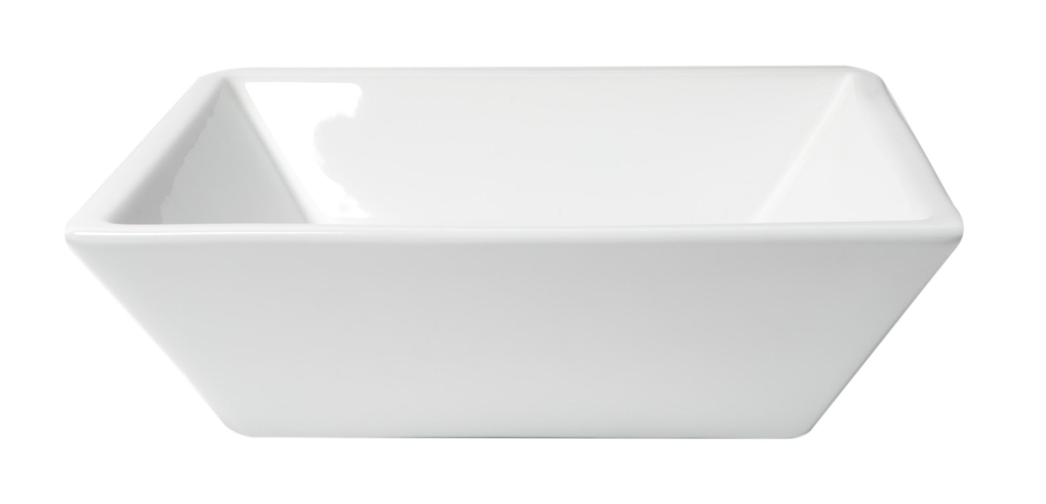 Alternate Image for ALFI brand 16.5" x 16.5" Square Above Mount Porcelain Bathroom Sink, White, No Faucet Hole, ABC912