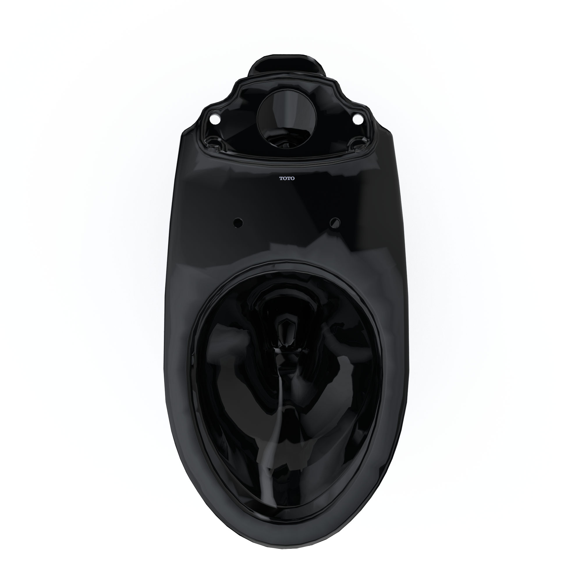 Alternate Image for TOTO Drake Elongated Universal Height Universal Height TORNADO FLUSH Toilet Bowl, Ebony, Vitreous China, C776CEF#51