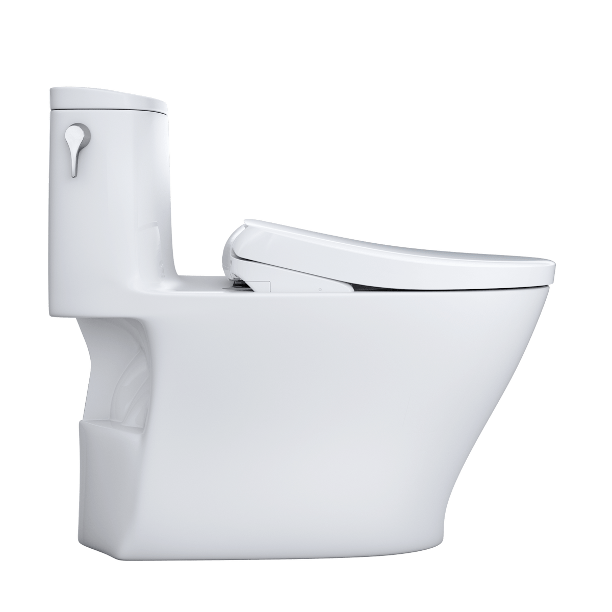 Alternate Image for TOTO WASHLET+ Nexus One-Piece Elongated 1.28 GPF Toilet with S7A Contemporary Bidet Seat, Cotton White, Vitreous China|Plastic, MW6424736CEFG#01